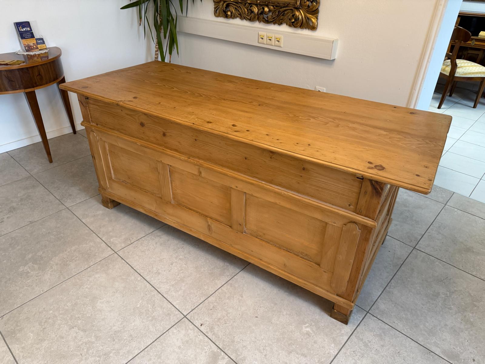 Urige bäuerliche Bar Altholz Vintage Verkaufstheke Schneidertisch G2255