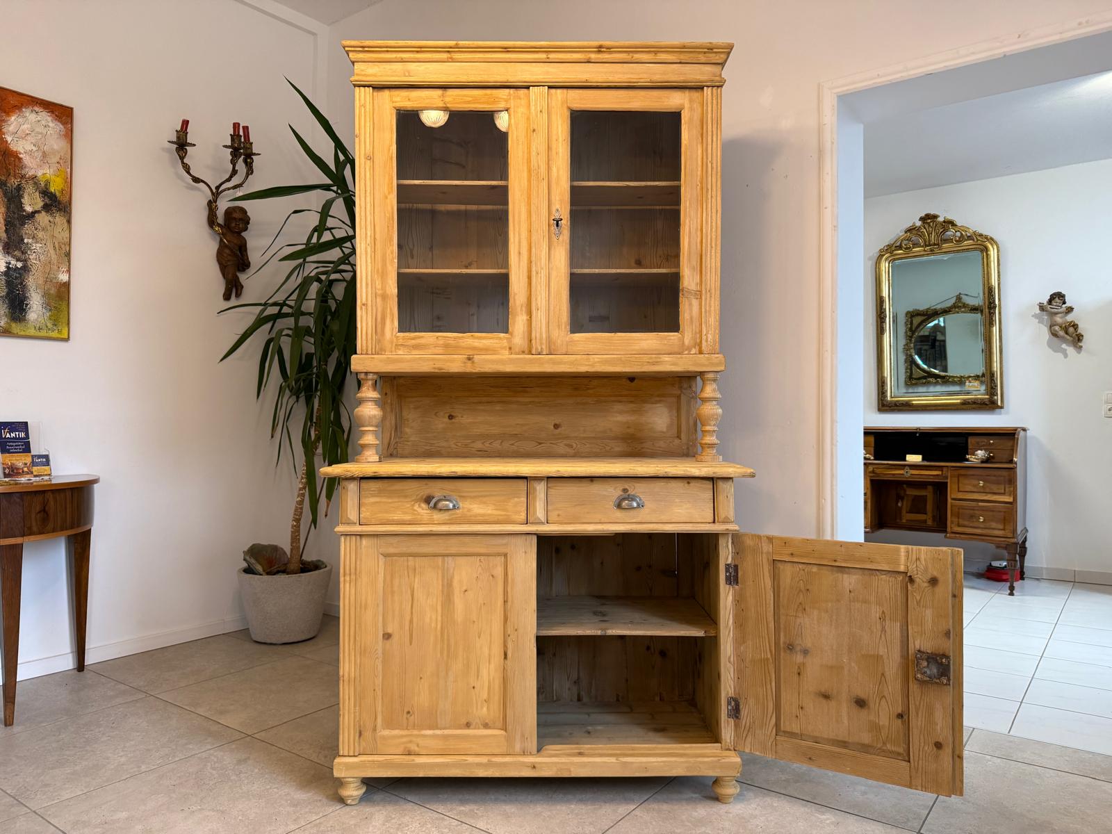 Gründerzeit Naturholschrank Küchenbuffet Küchenschrank Küchenkredenz G2220