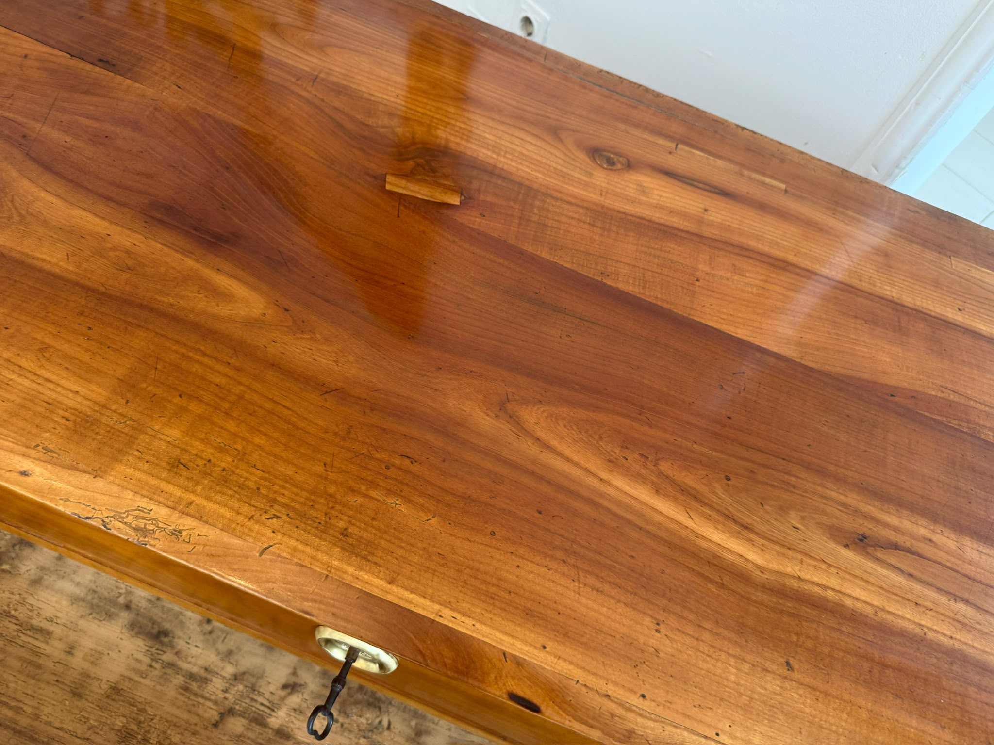 Alt Restaurierte Biedermeier Kommode Kirschholz Antiquität D2787