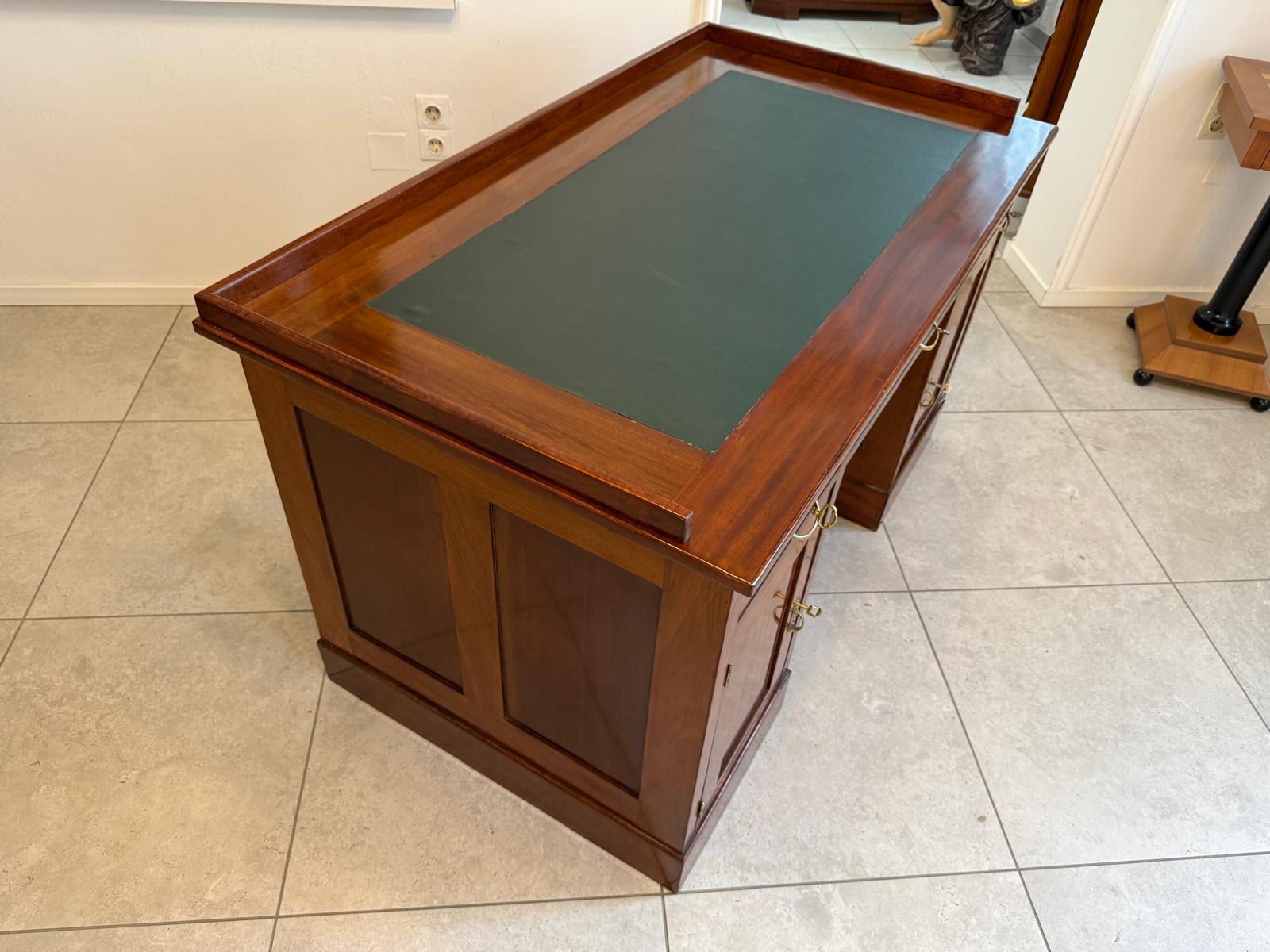 Altrestaurierter Jugendstil Schreibtisch Sekretär Freisteher G1878