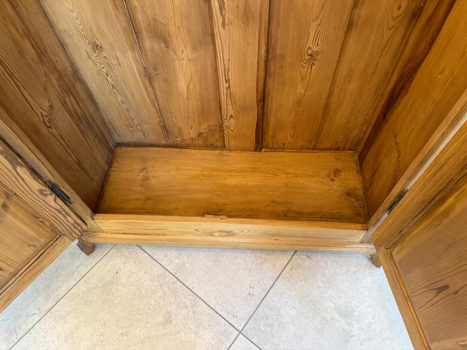 Bauernschrank Kleiderschrank Naturholz Landhausschrank Antik Weichholz G1791