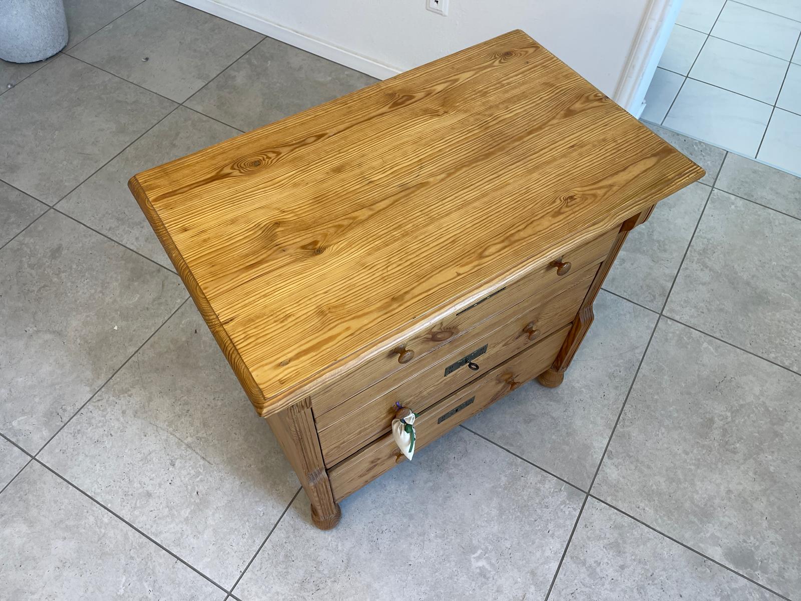 Originale 3 Laden Kommode Gründerzeit Ladenkommode Holzkommode G1195