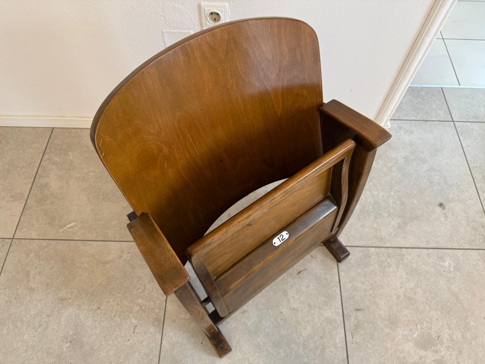 Original Wiener Kinosessel 1er Sitz Klappstuhl Stuhl Nostalgie Sessel G1728