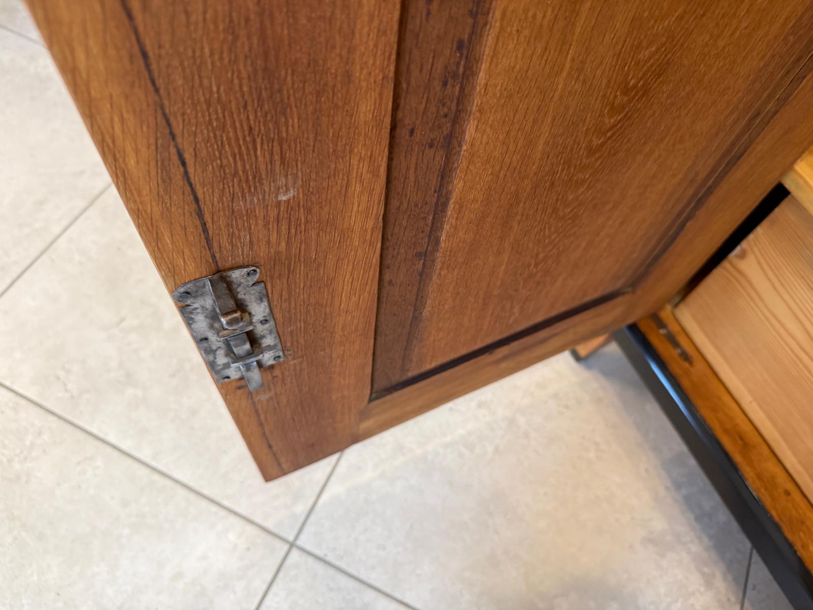 Sale Restaurierte Biedermeier Vitrine Bücherschrank Glasschrank Eichenholz G2047