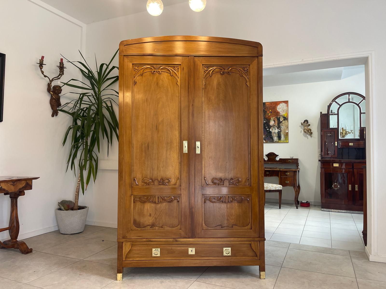 Jugendstil Schrank Kleiderkasten Jugendstil Bücherschrank G1515