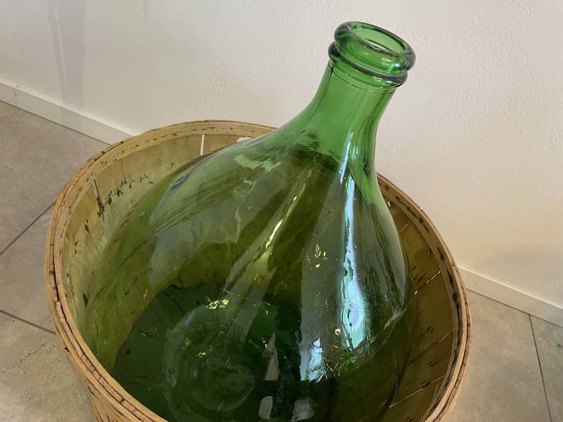 Alte Ballonflasche Weinballon, Gärballon, Ballonflasche A4739