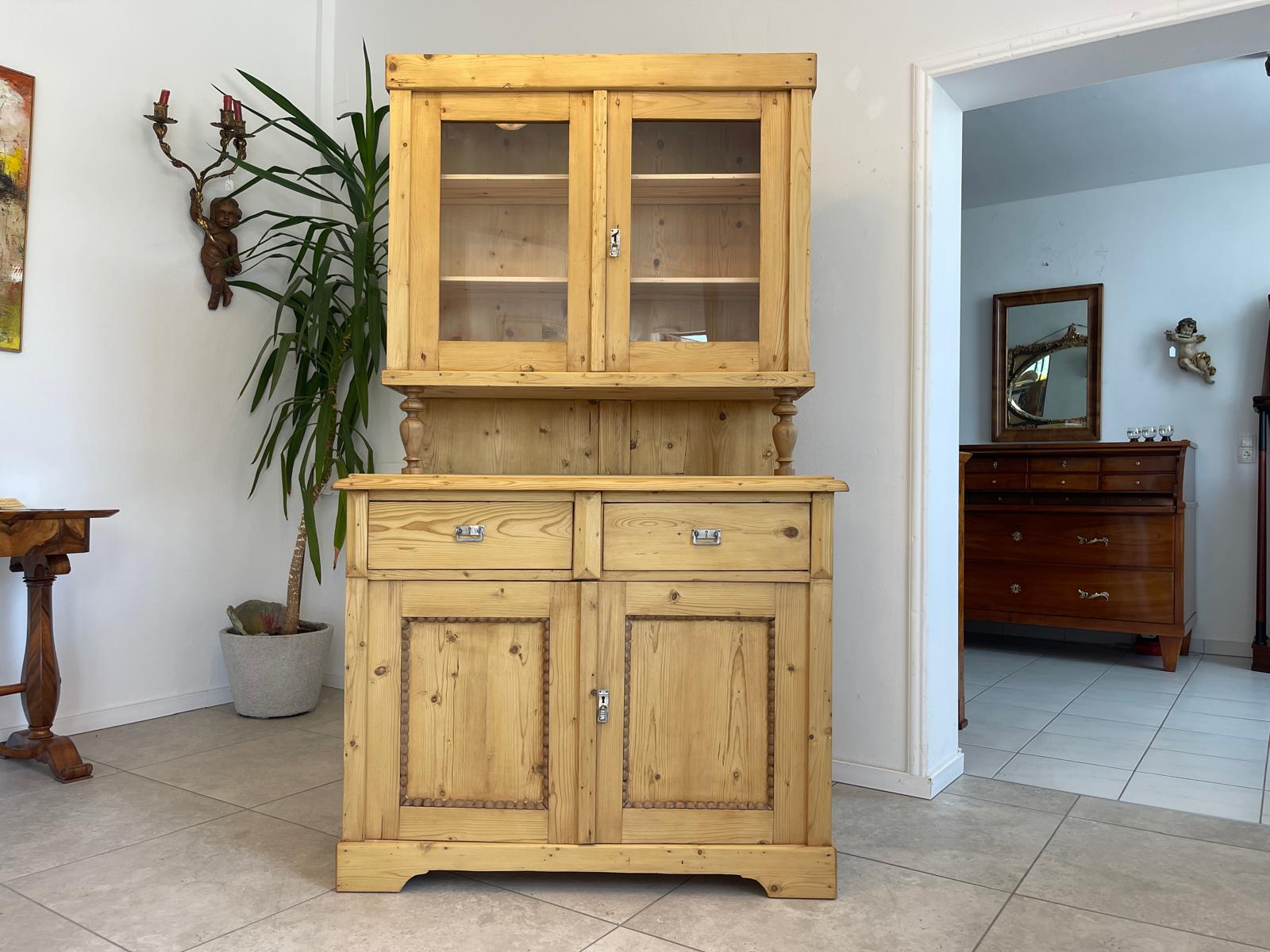 Gründerzeit Naturholschrank Küchenbuffet Küchenschrank Küchenkredenz G1703