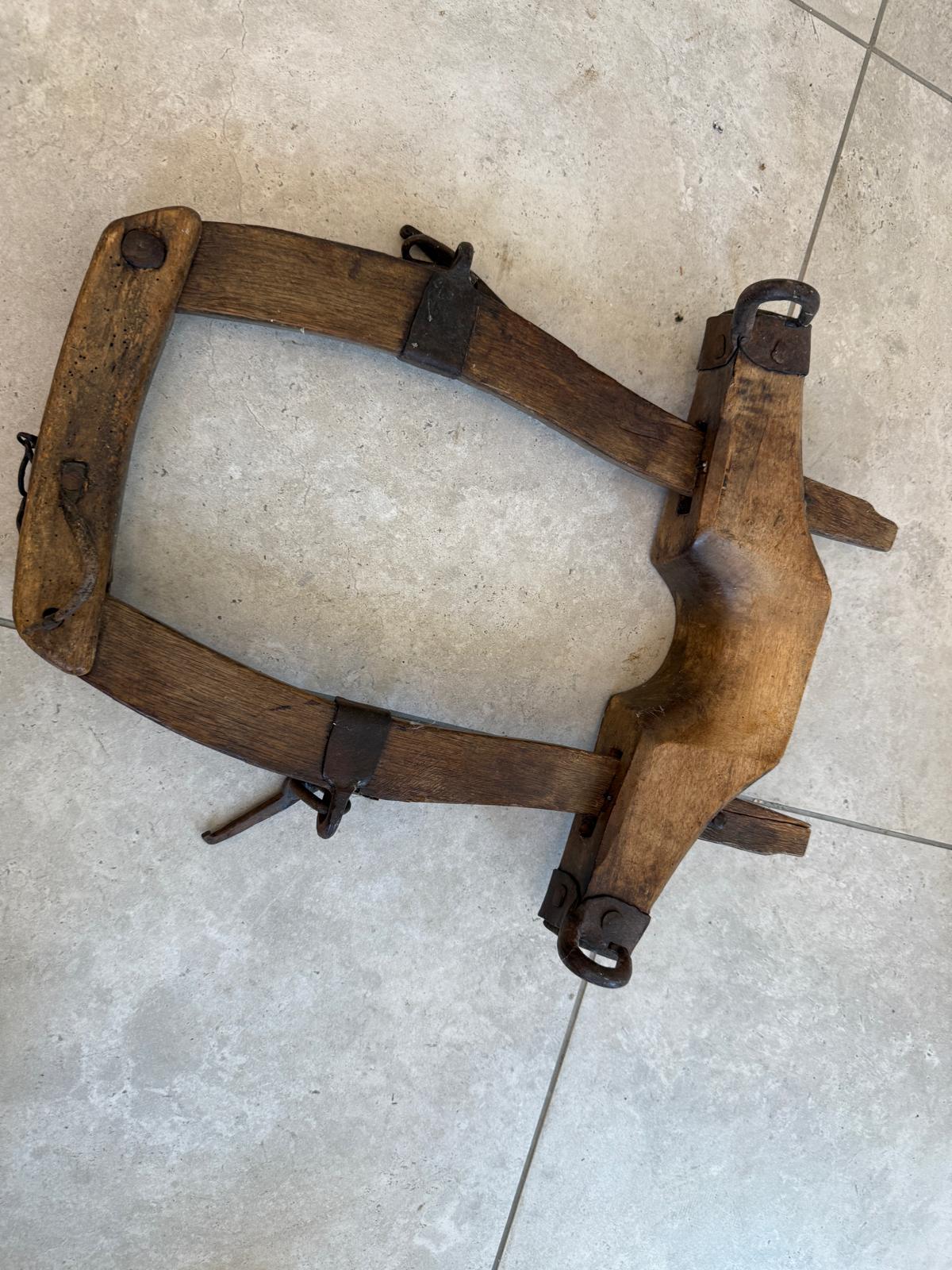 Alter Wandspiegel Pferdekummat Jöchl Deko Bauerndeko G1749