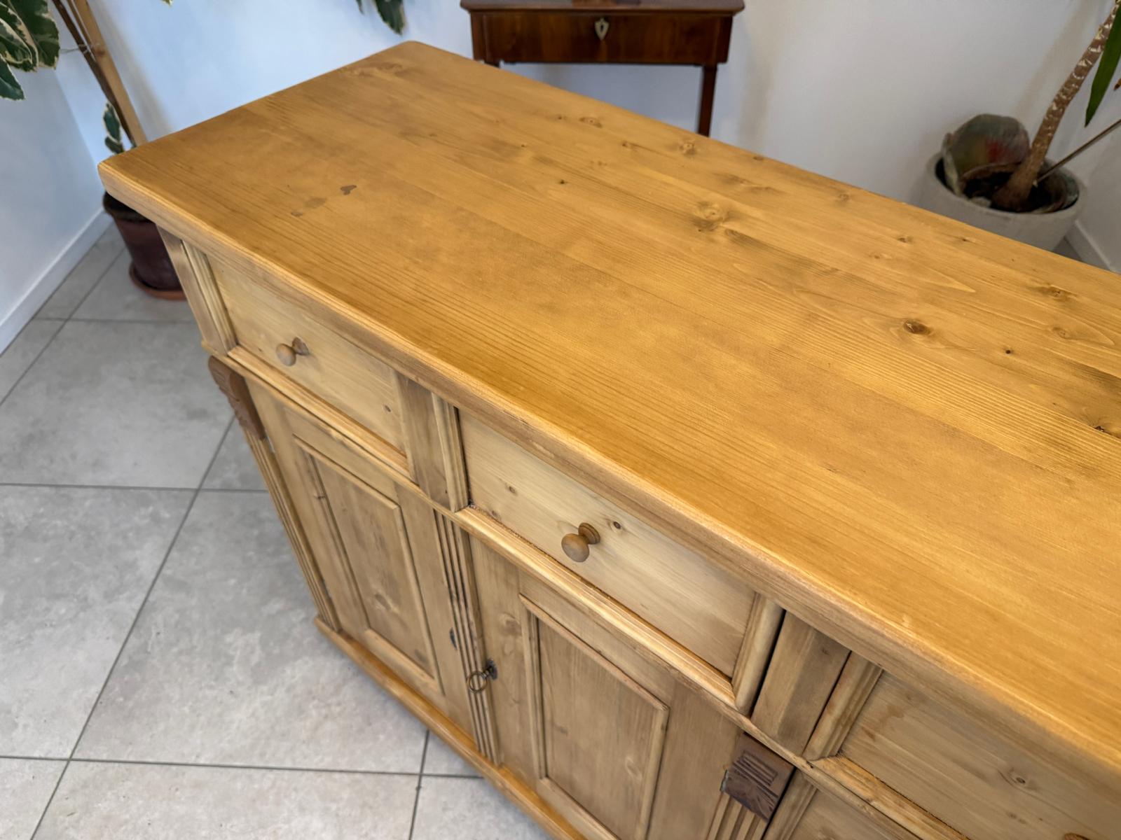 Massiver antiker Apothekenschrank 8 Ladenkommode Bauernmöbel G2361