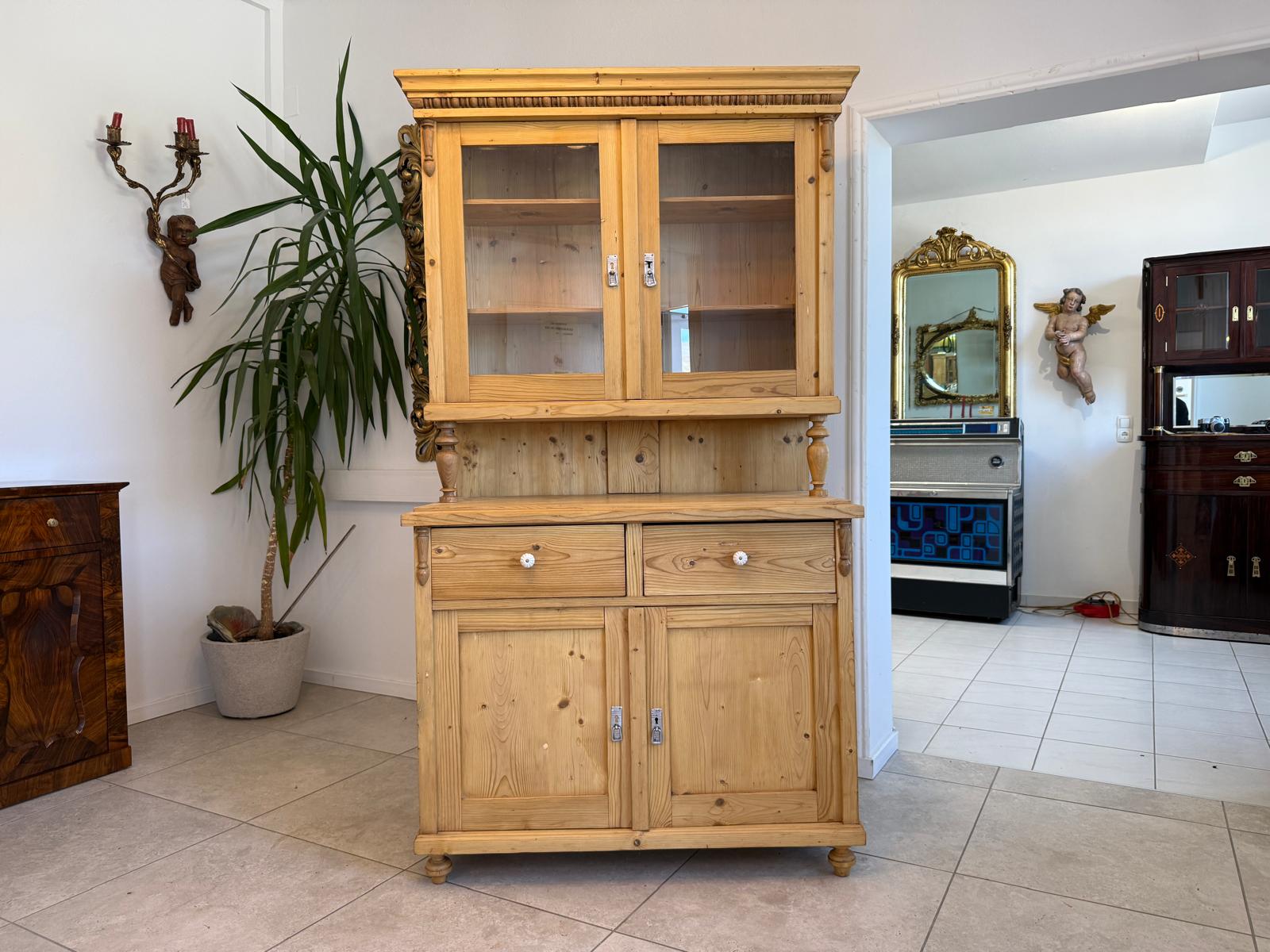 Jugendstil Küchenbuffet Küchenschrank Küchenkredenz Original D2407