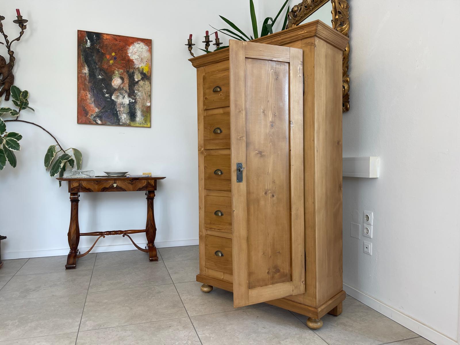 Alter Biedermeier Brotschrank Almerschrank Vorratskasten Bauernschrank Kasten G1656