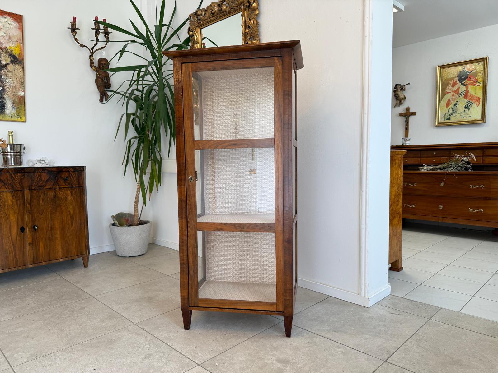 Stilvitrine Biedermeier Glasschrank Bücherschrank G1919