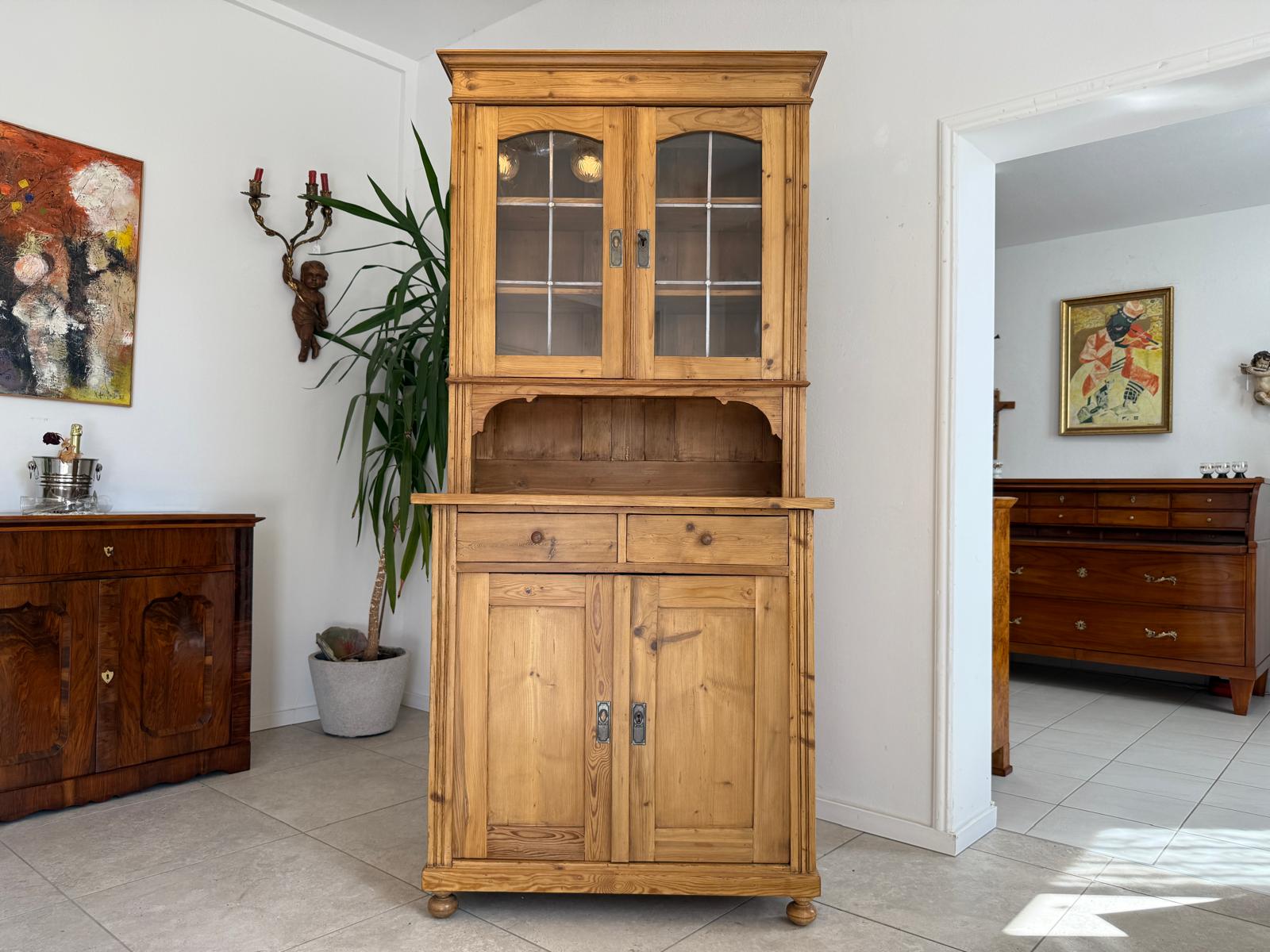 Restaurierte Jugendstil Küchenbuffet Küchenschrank Küchenkredenz Antik G1856
