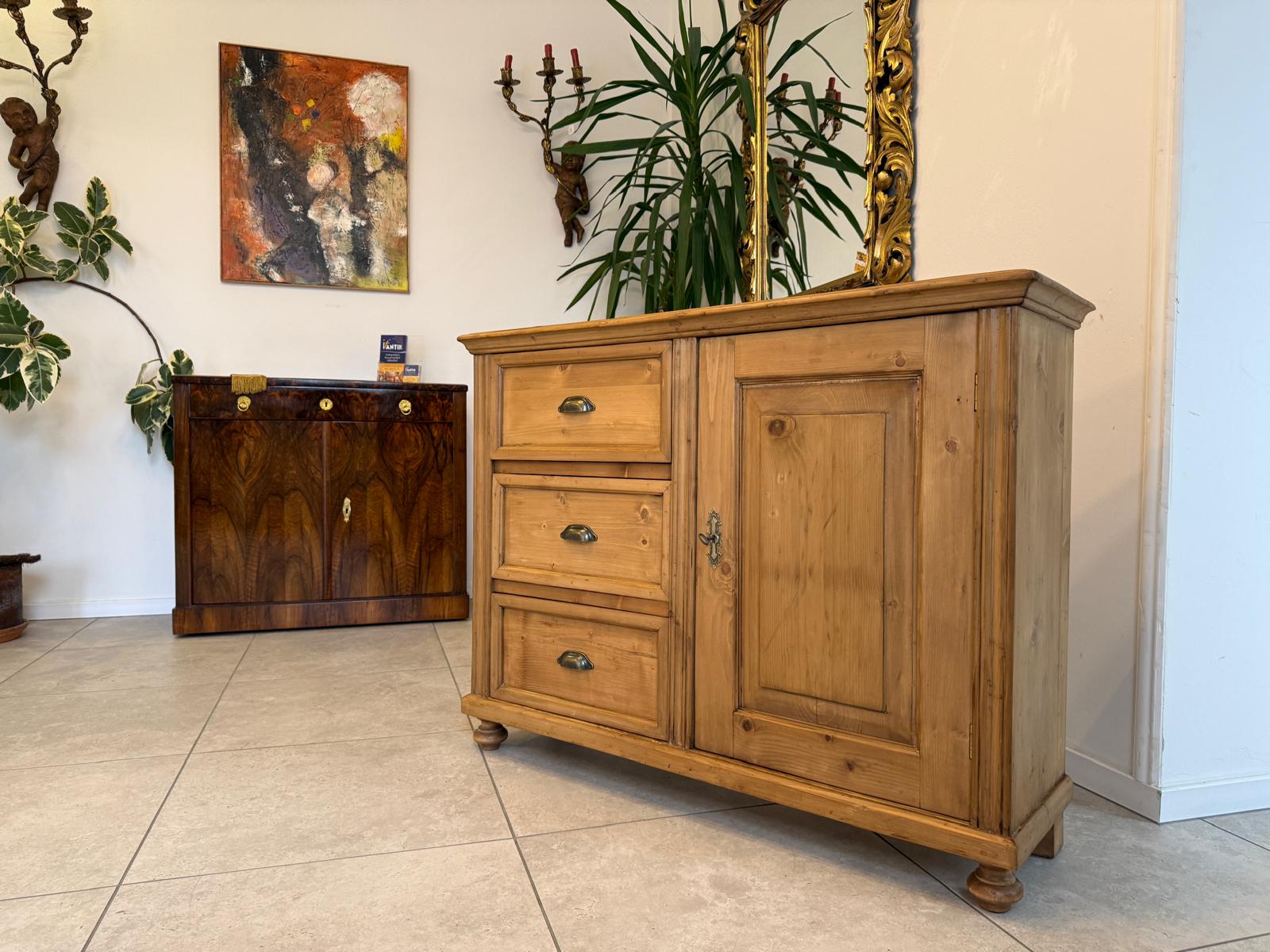 Ladenkommode Bauernmöbel Bauernmöbel Bauernschrank Weichholz D1113