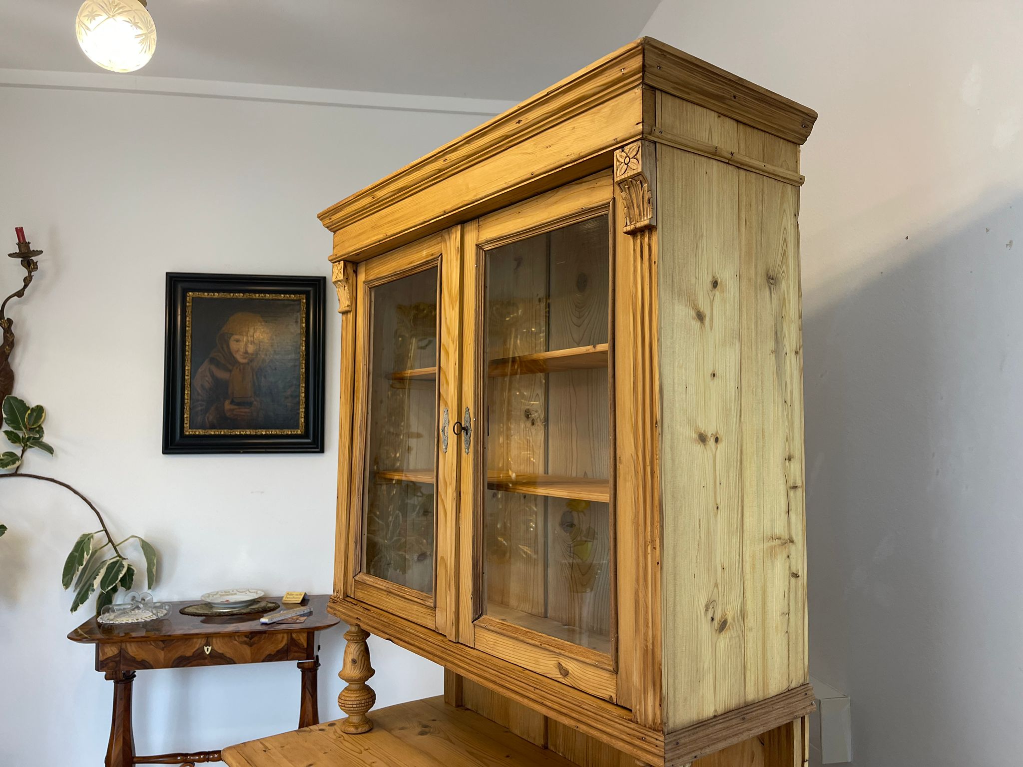 Gründerzeit Küchenkredenz Bauernschrank Kredenz Naturholzschrank G1608