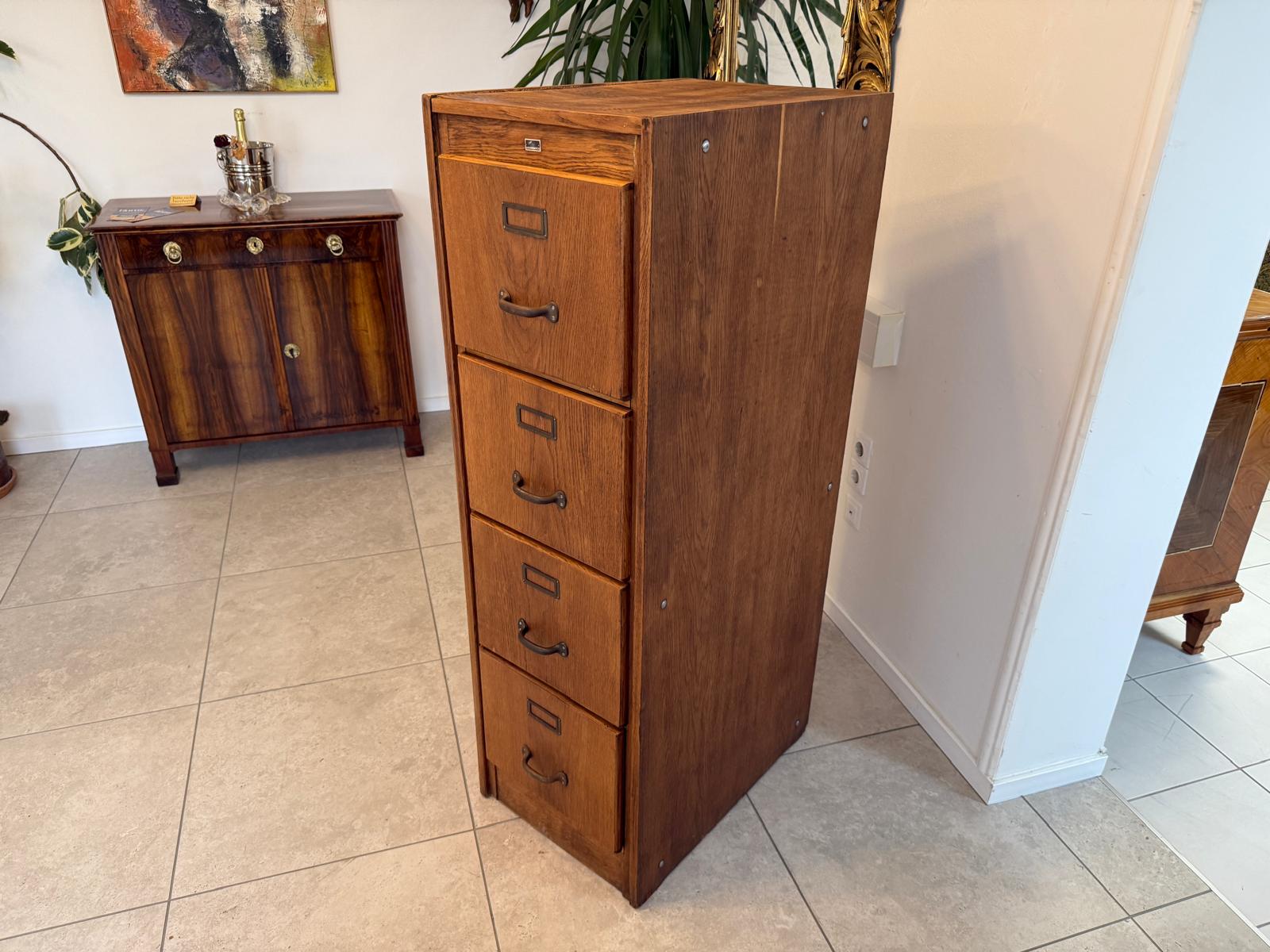 Original Jugendstil-Hängeregisterschrank Büroschrank  Aktenschrank G2112