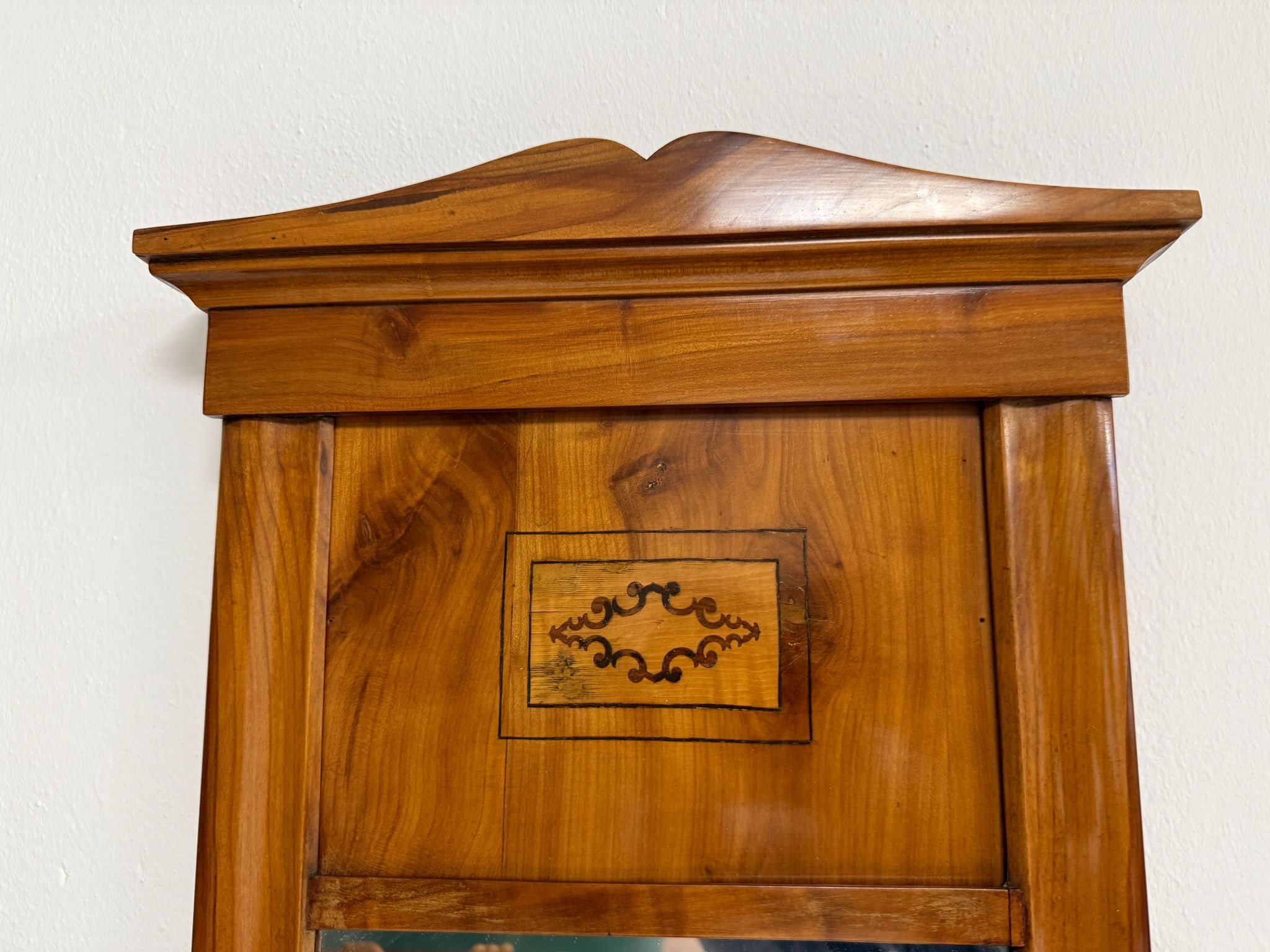 Intarsierter Kirschholz Spiegel Biedermeier Spiegel G2229