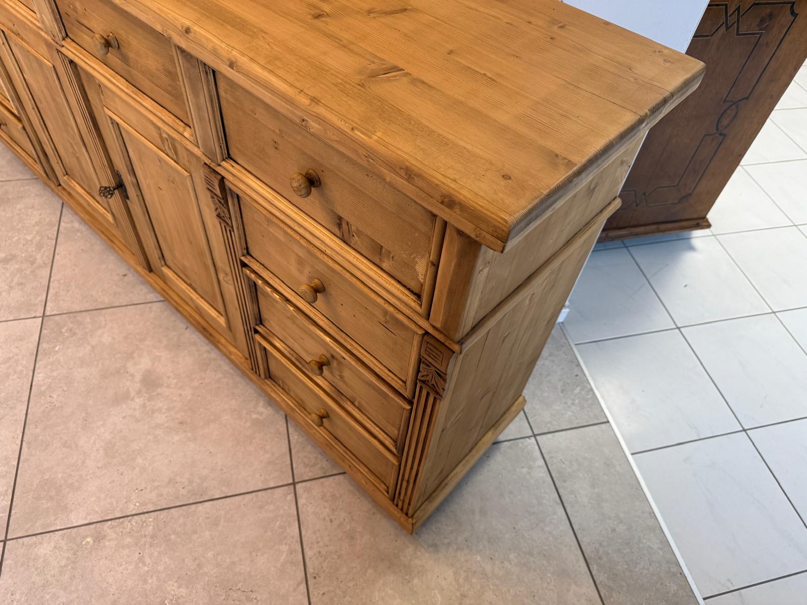 Antike 8 Ladenkommode Ladenschrank Apothekerschrank Altholzkommode D1137