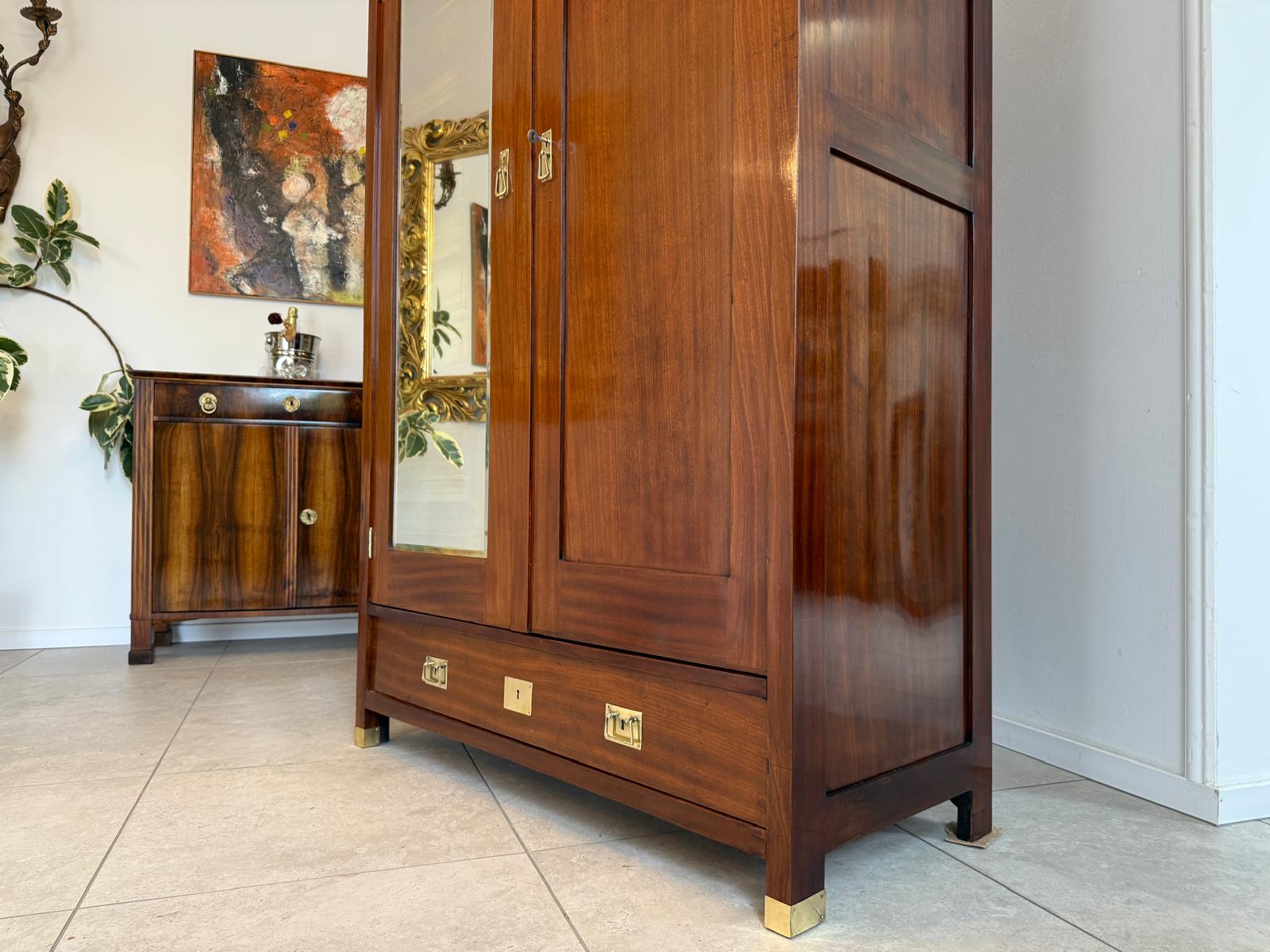 Sale Jugendstil Spiegelschrank Kleiderschrank Kasten Bücherschrank Antiquität  G2111