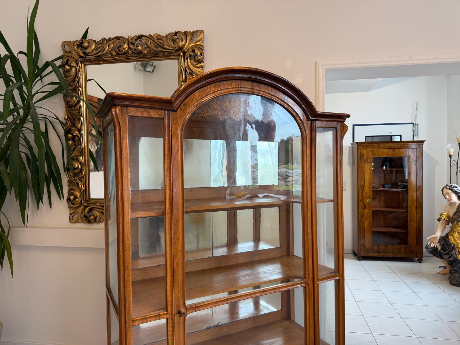 SALE Originale Spätbiedermeier Vitrine Bücherschrank Sammlervitrine Antiquität G2252