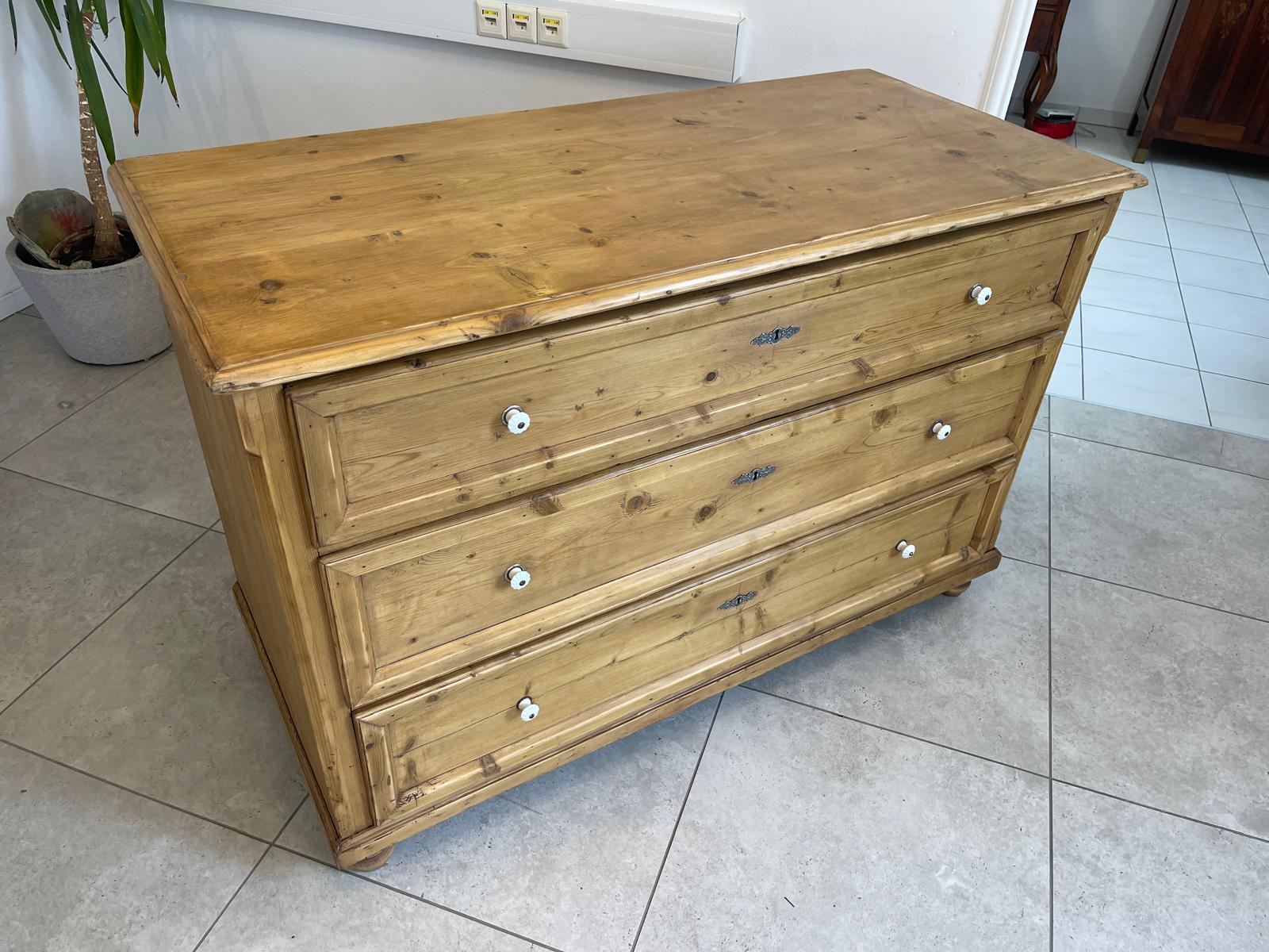 Restaurierte Übergroße Biedermeier Kommode Ladenkommode Bauernstube G1234