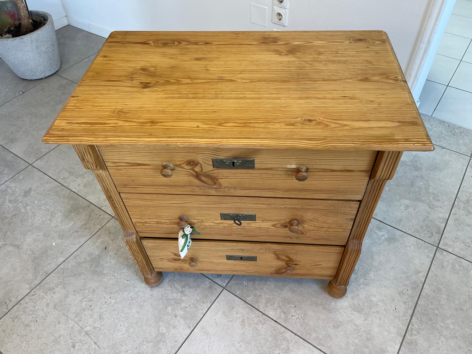 Originale 3 Laden Kommode Gründerzeit Ladenkommode Holzkommode G1195