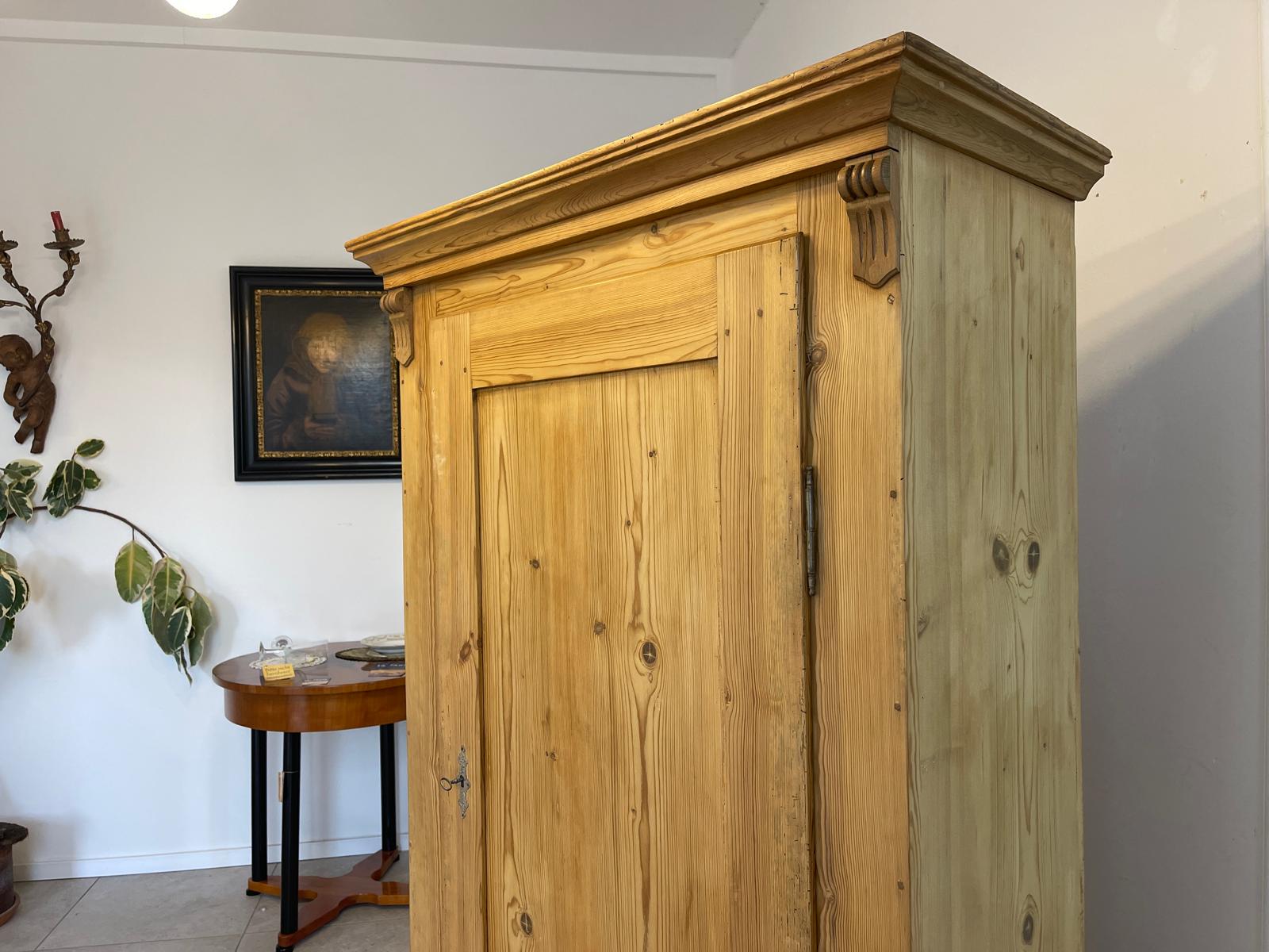 Uriger 1 türiger Bauernschrank Naturholzschrank Steiermark Bauernkasten Schrank G1258