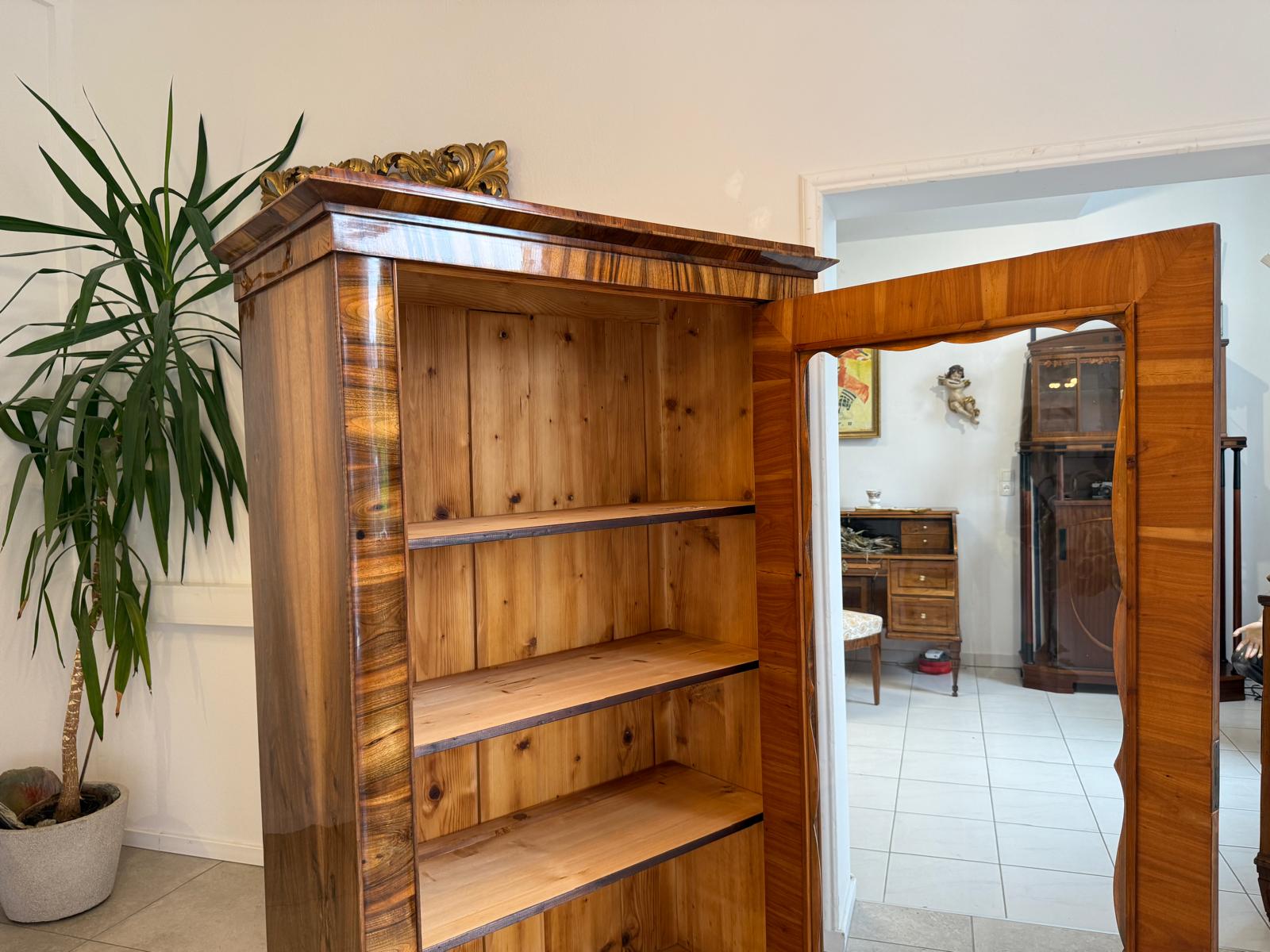 Sale Restauriert Antiquität Biedermeier Vitrine Glasschrank Bücherschrank G2051