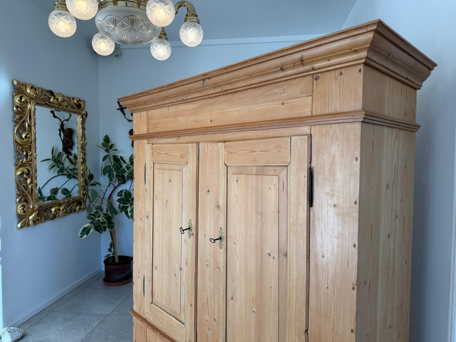 Originaler Bauernschrank Biedermeierschrank Hallenschrank Bauernkasten G2175