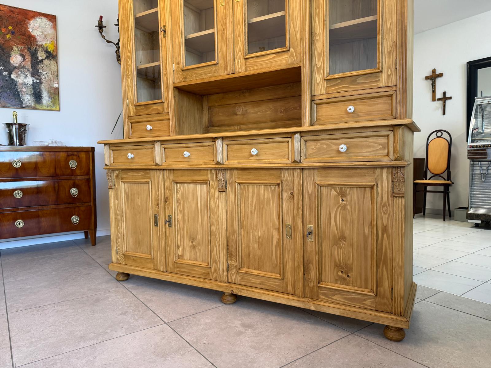 Küchenkredenz Bauernschrank Bauernkredenz Gründerzeit Stil Antikmöbel D2858