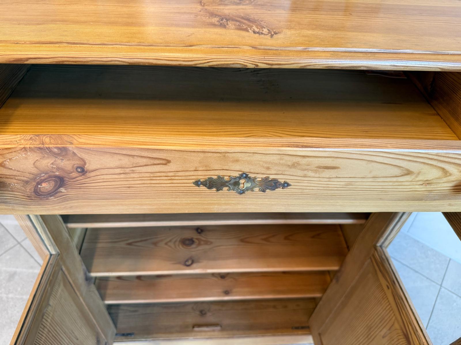 Bäuerliches Jugendstil Vertiko Bücherschrank Halbschrank Bauernschrank G2005