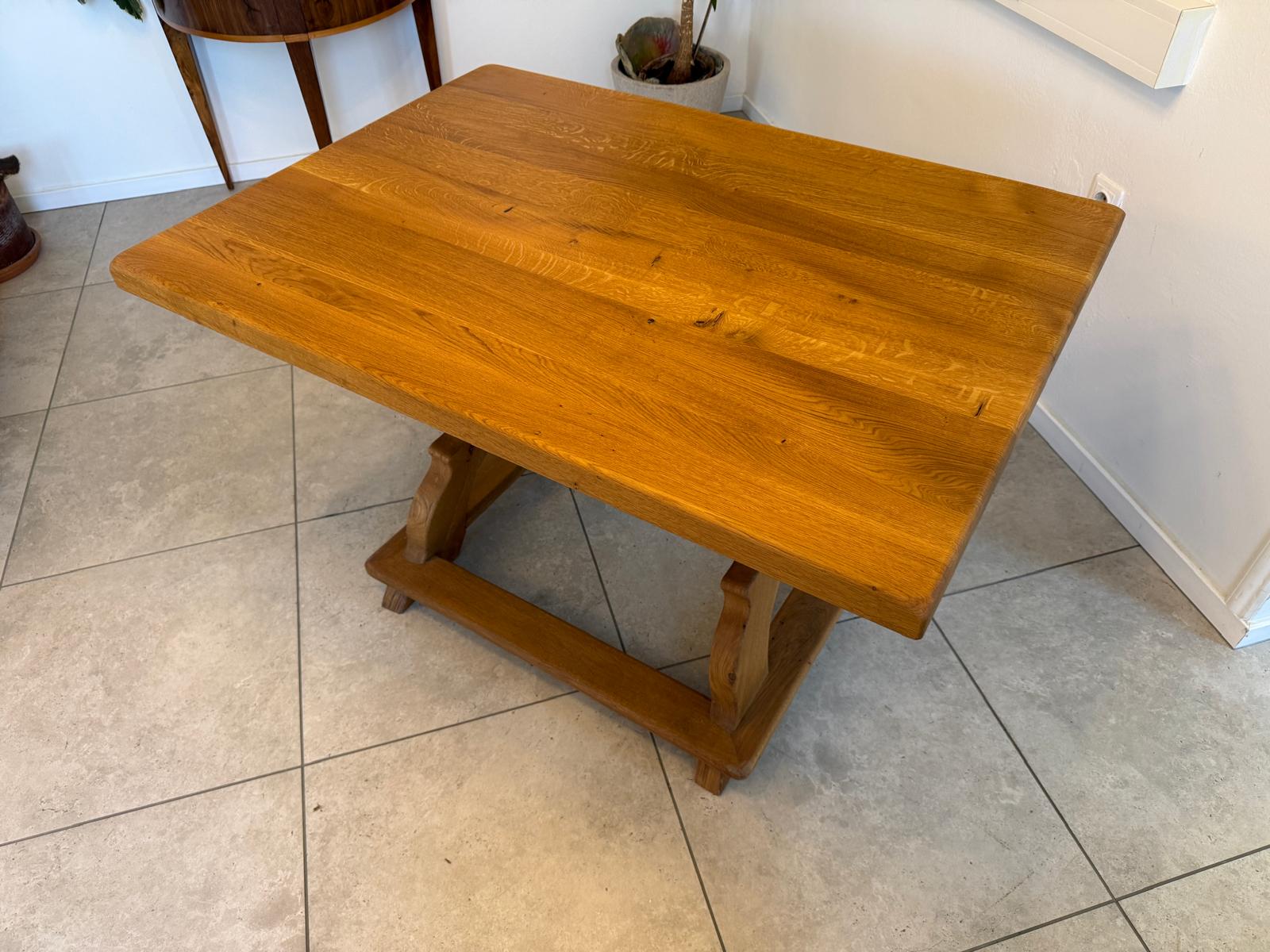 Jogltisch Bauerntisch Eichenholz Hüttentisch Bauernmöbel G2277