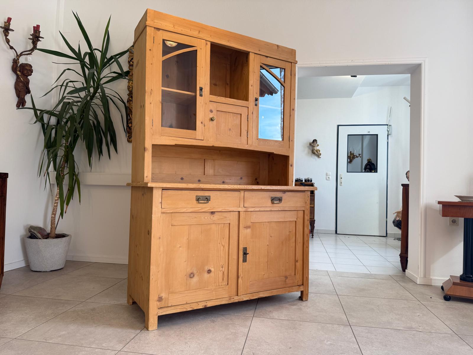 Jugendstil Küchenbuffet Küchenschrank Küchenkredenz Antik G2061
