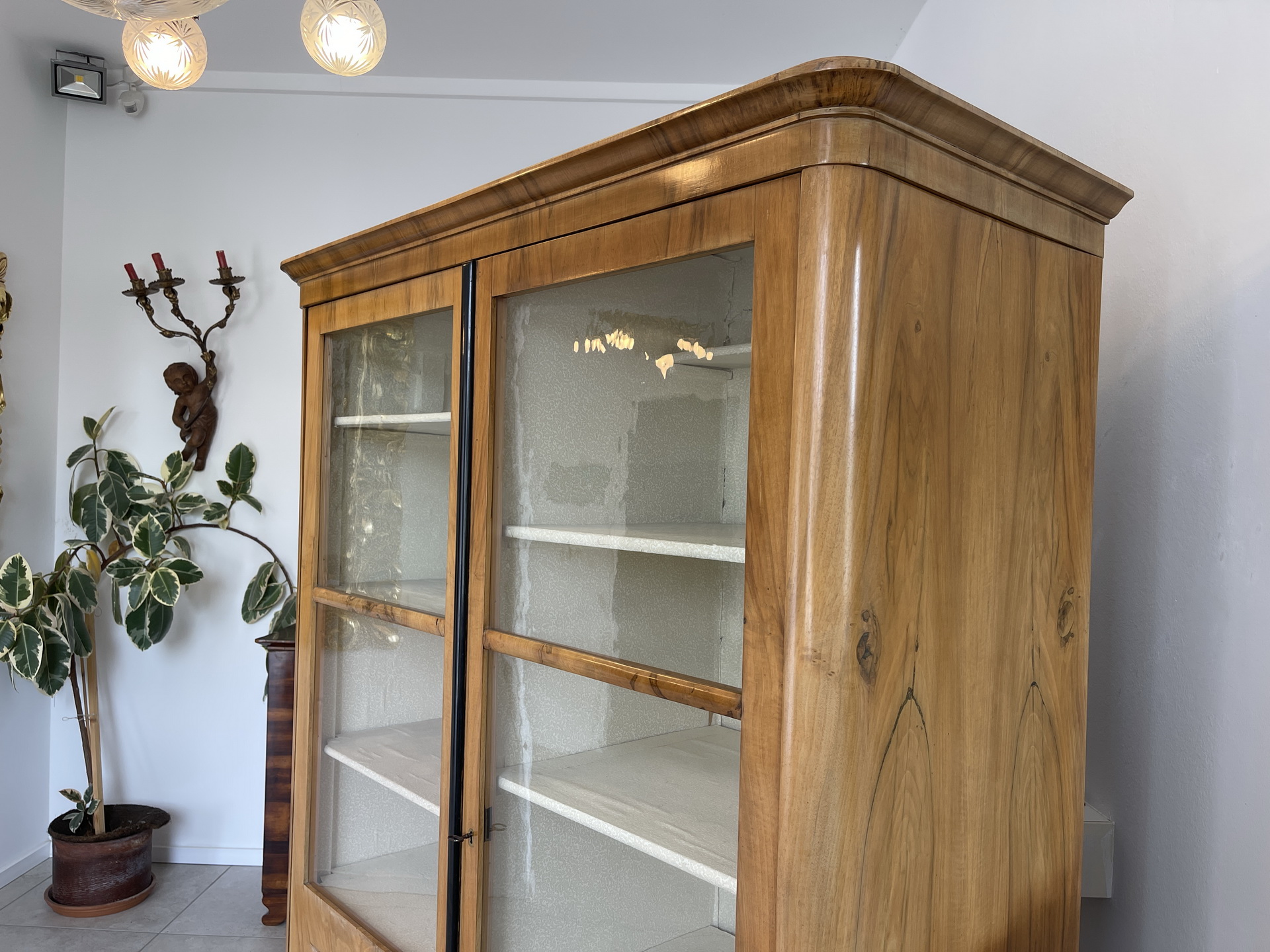 biedermeier_80muSPNlYCbHiEU Biedermeier Vitrine Bücherschrank Glasschrank A4303