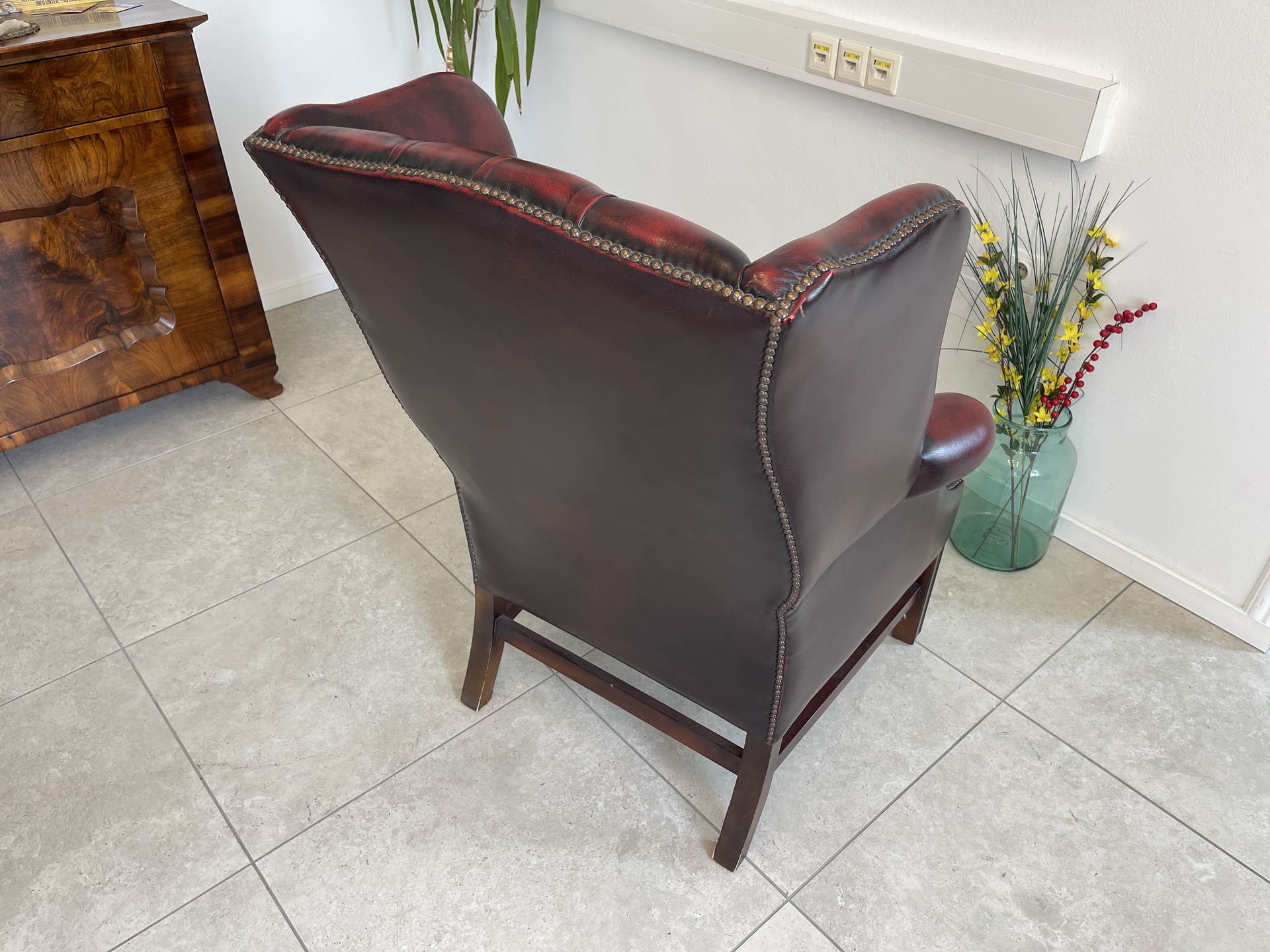IMG_8183 Chesterfield Ohrenfauteuil Clubfauteuil Sessel A4398