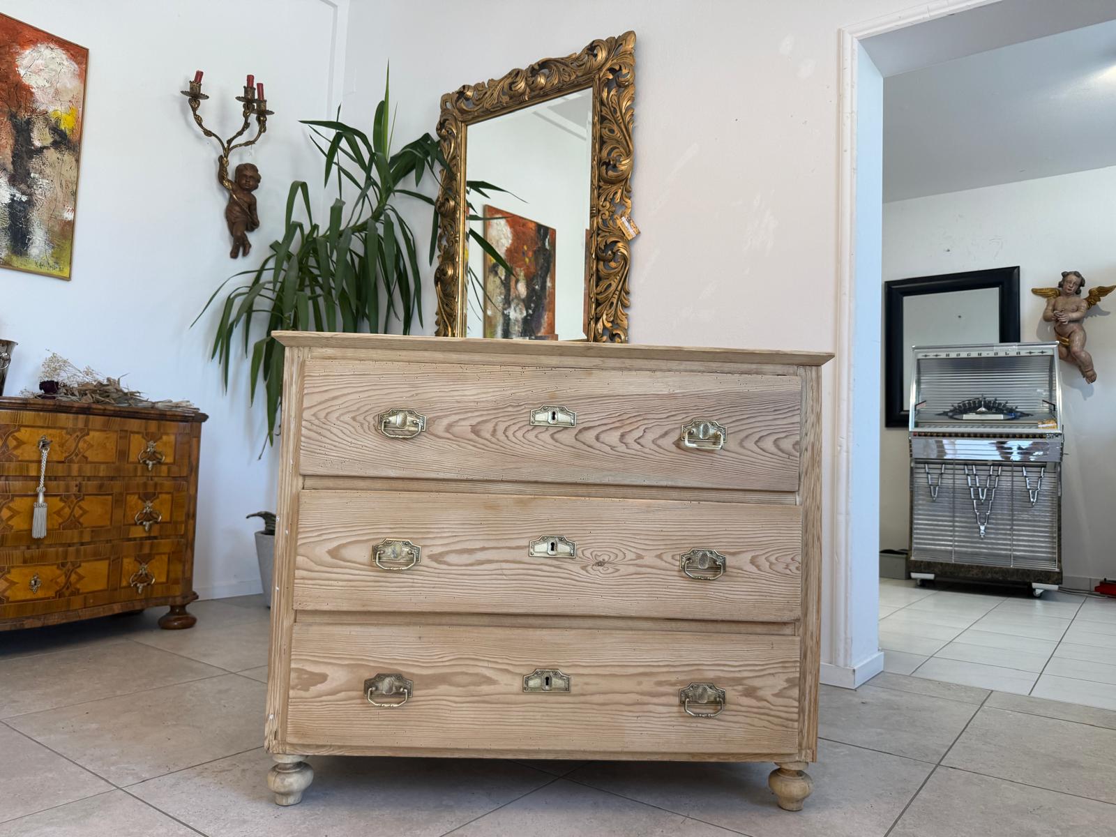 Biedermeier Kommode 3 Ladenkommode Antik Original D2788