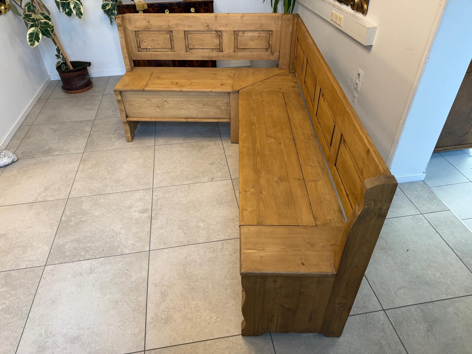 Eckbank Eckbankgruppe Bauernstube Naturholz Sitzgruppe D1133