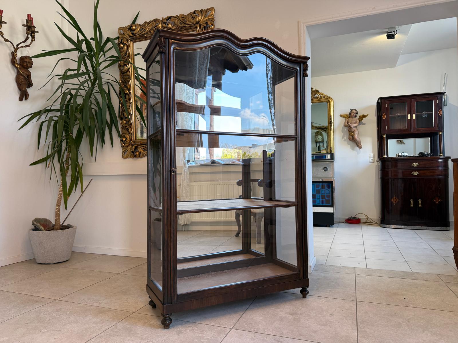 Originale Spätbiedermeier Vitrine Traumexemplar Antiquität D1232