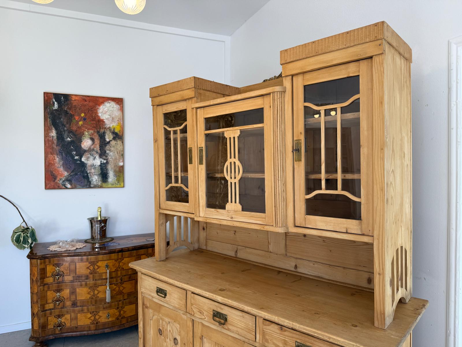 Jugendstil Küchenkredenz Bauernschrank Bauernkredenz D2613