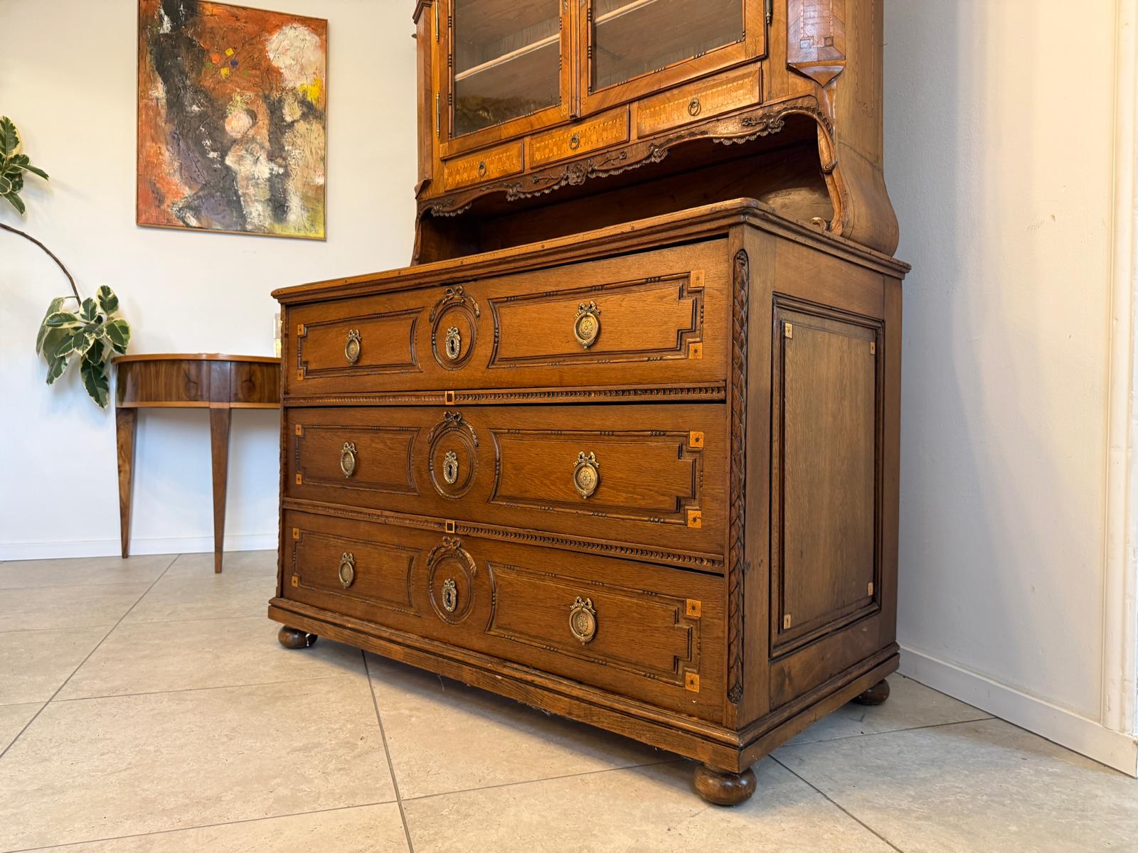 Originaler Josefinischer Aufsatzsekretär Aufsatzkommode Antiquität G2371