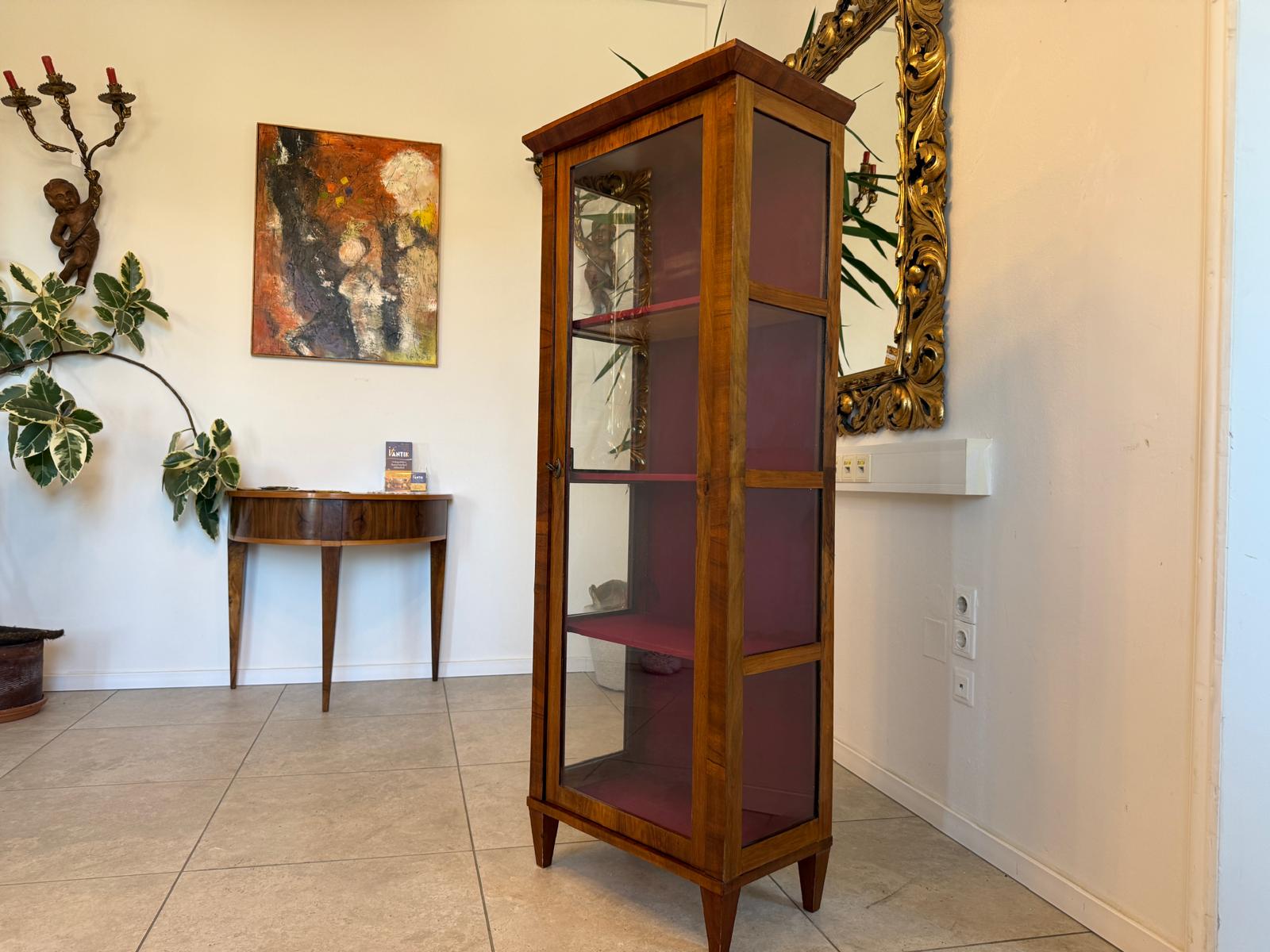 Stilvitrine Biedermeier Glasschrank Bücherschrank Antik G2403