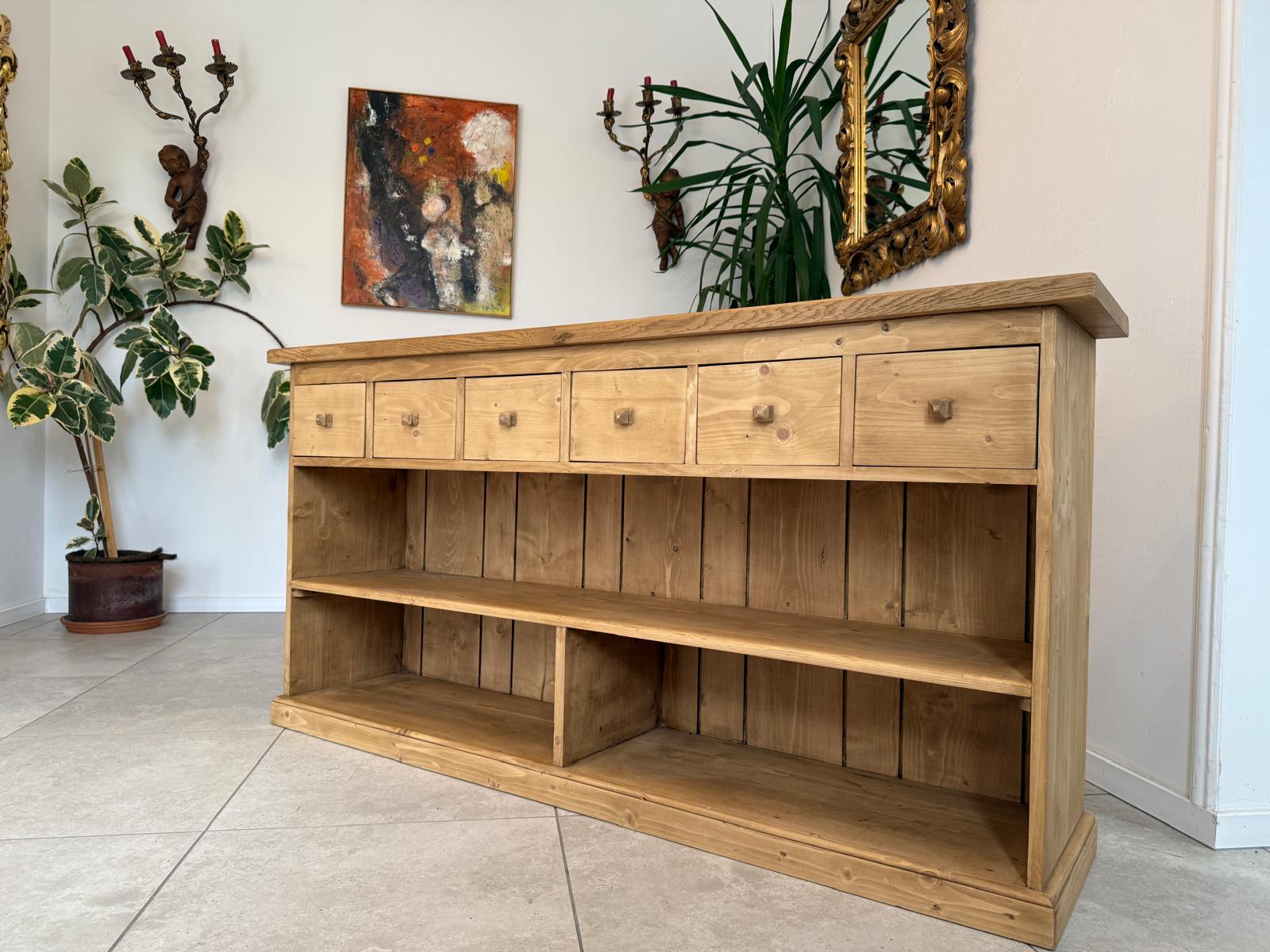 Massive Laden Ladenkommode Ladenschrank Apothekerschrank Bauernmöbel G1896