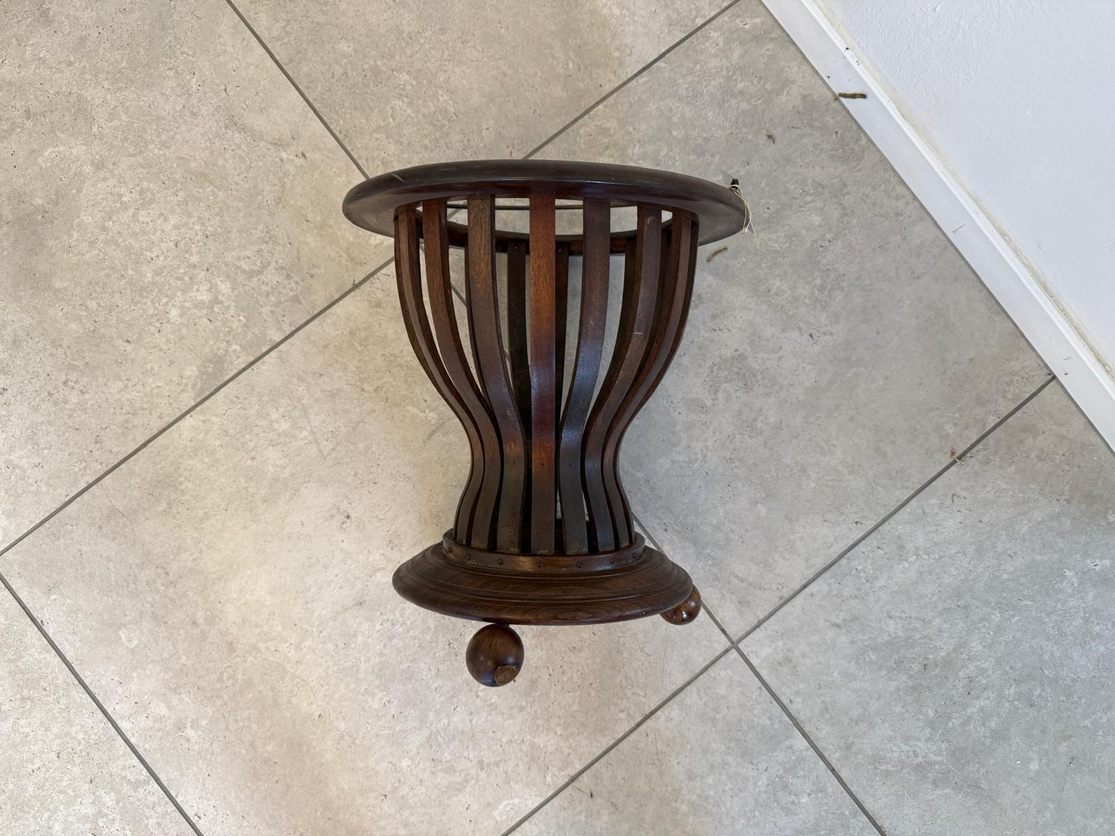 Biedermeier Wollkorb Korb Holzkorb D2806