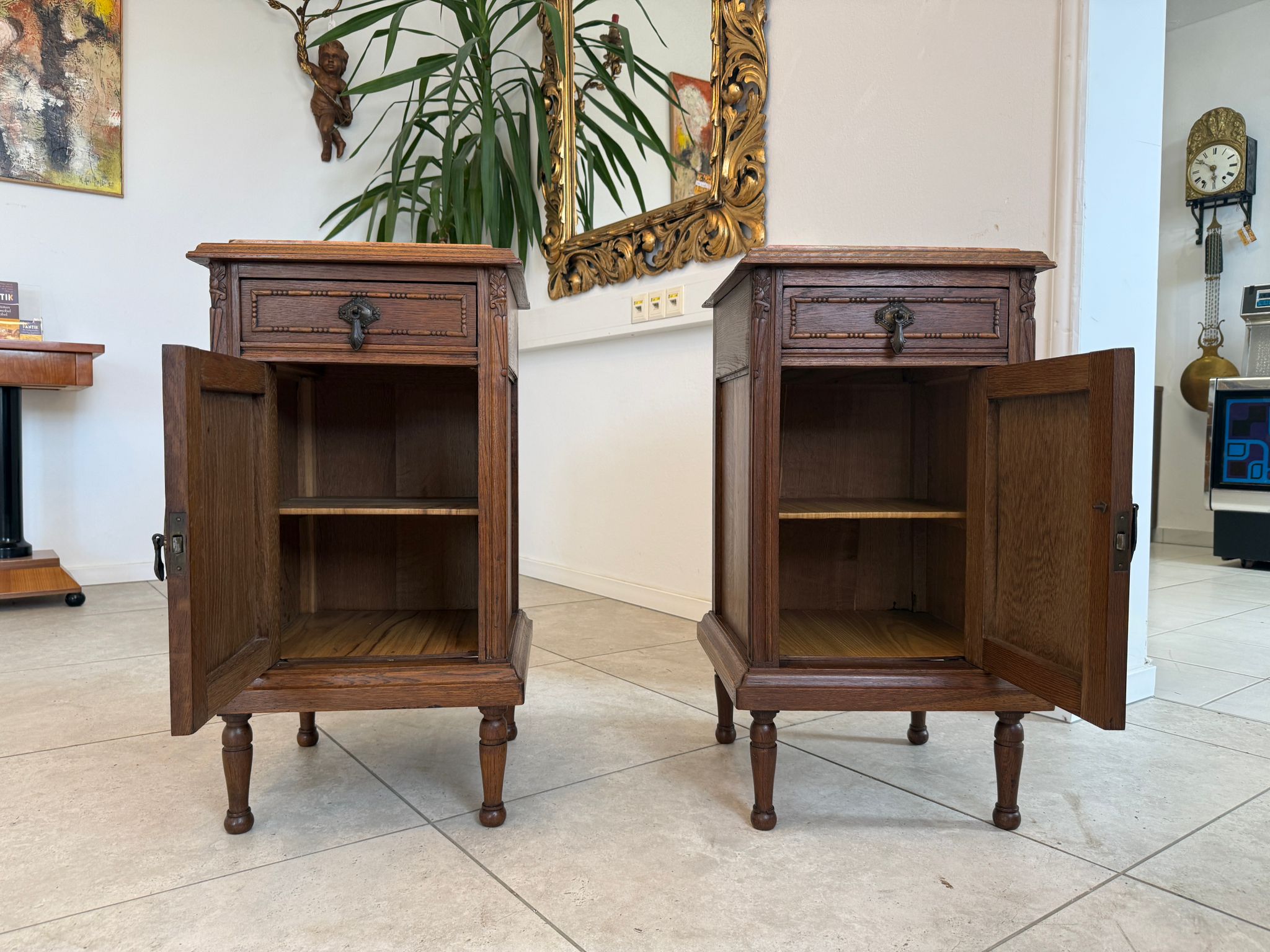 Jugendstil Kasterl Schrankerl Nachtkasterl 2 Stück D2282