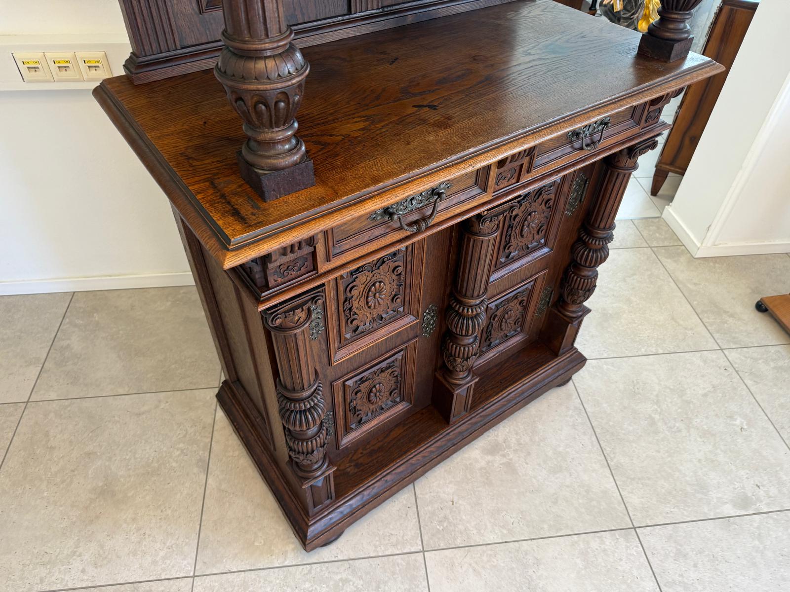 Sale Säulenanrichte Gründerzeit Anrichte Säulenschrank Antiquität G2015