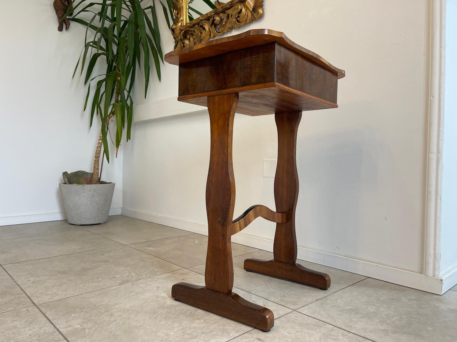 Restaurierter Biedermeier Spieltisch Tisch Schachtisch Konsoltisch G1745