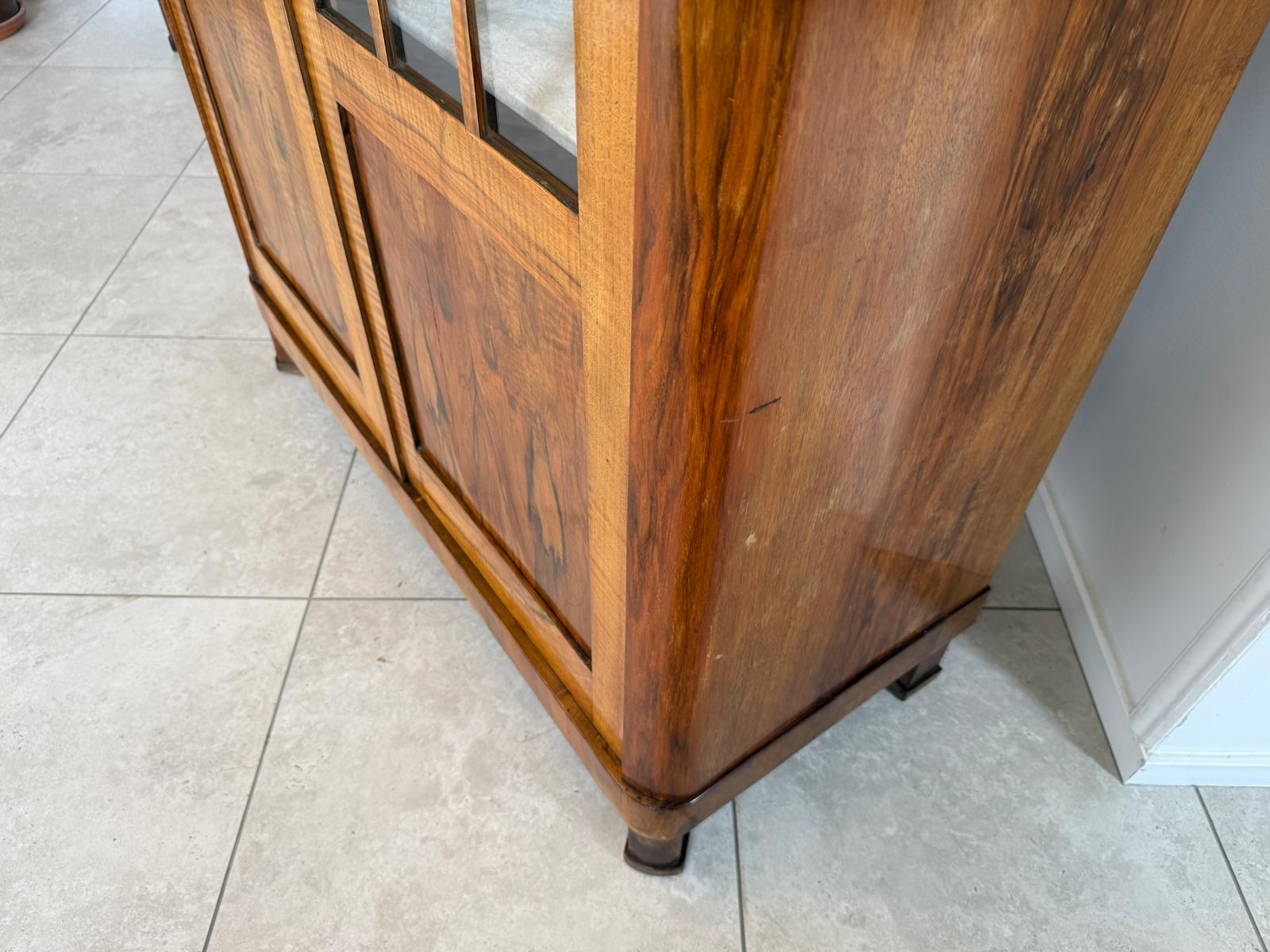 Originale Biedermeier Vitrine Bücherschrank Glasschrank G2102