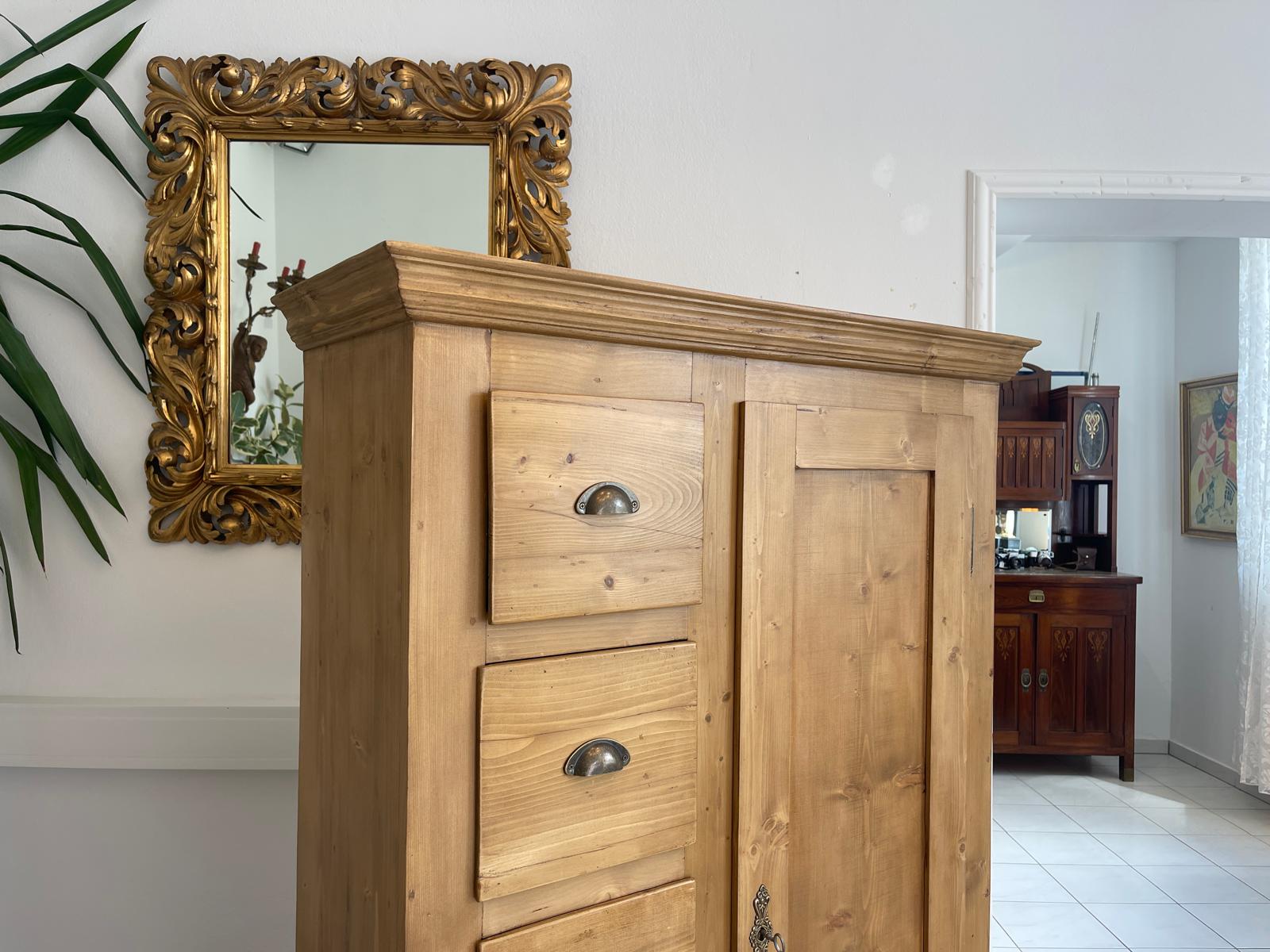 Alter Biedermeier Brotschrank Almerschrank Vorratskasten Bauernschrank Kasten G1656