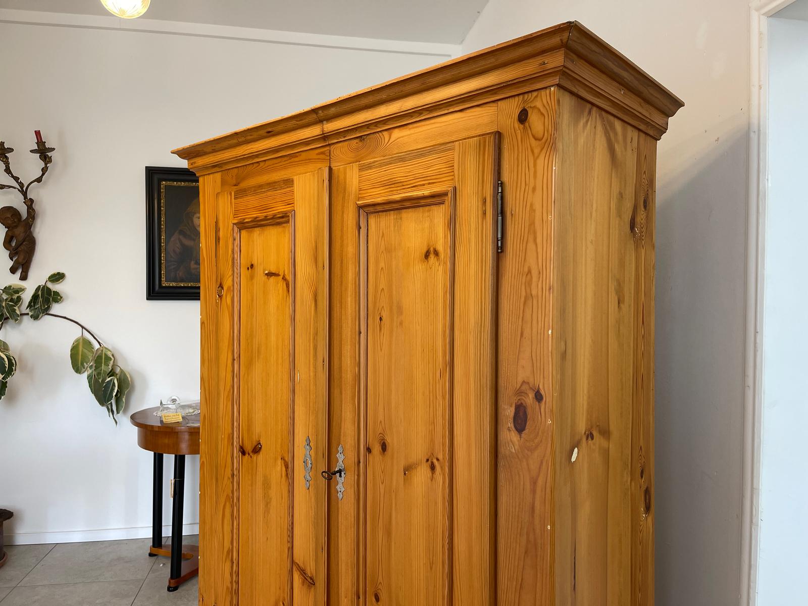 Biedermeier Bauernschrank Naturholzschrank Bauernkasten Bauernmöbel G1232