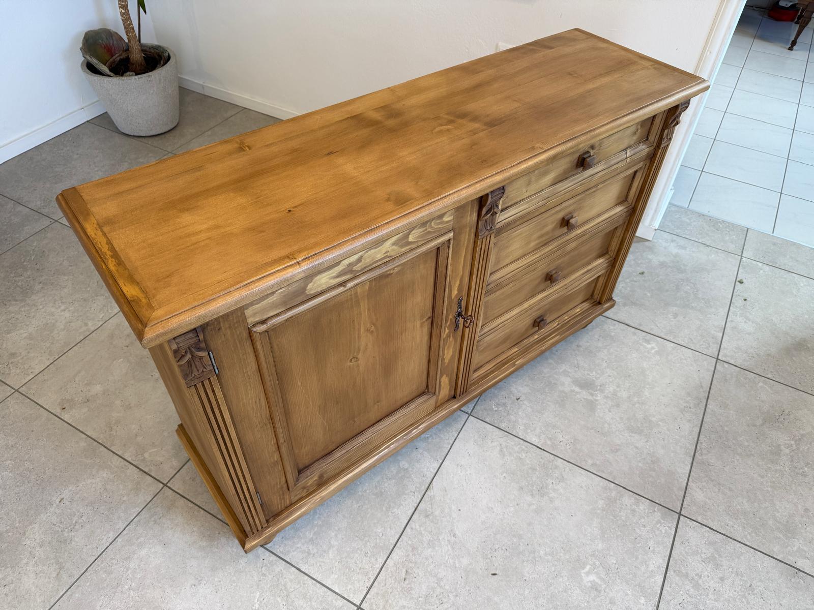 Massivholzkommode Ladenkommode Bauernmöbel Bauernmöbel Bauernschrank G2164